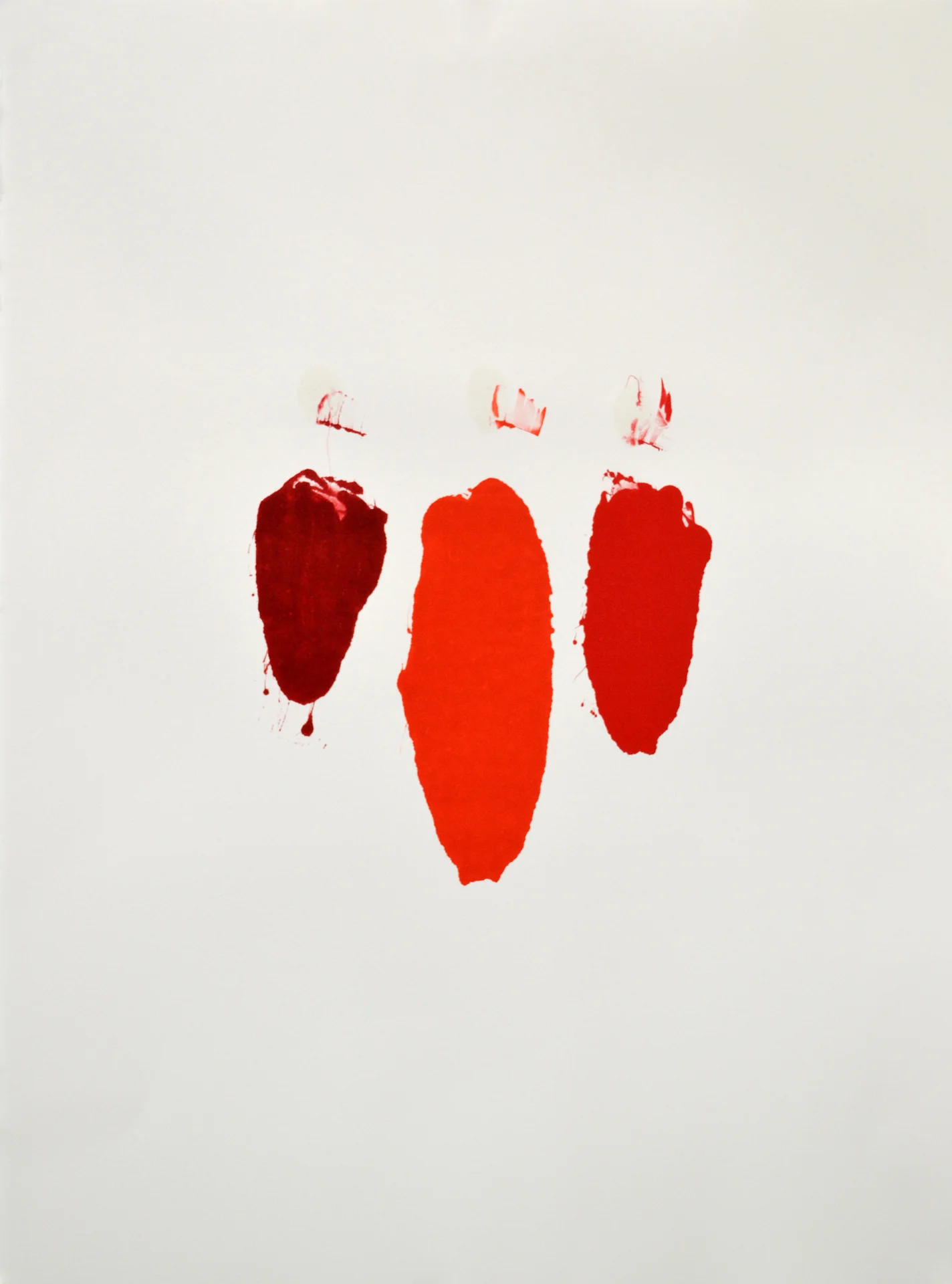 preparing ink: mixing red