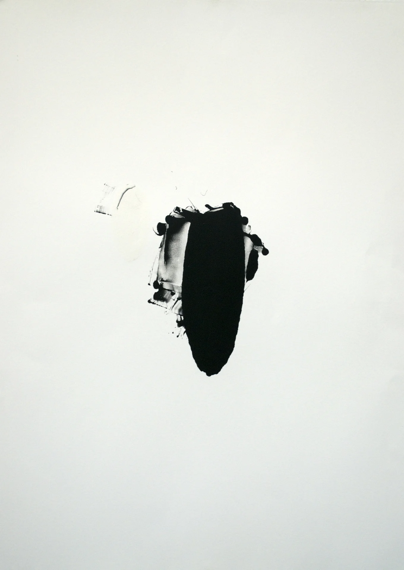 preparing ink: mixing black