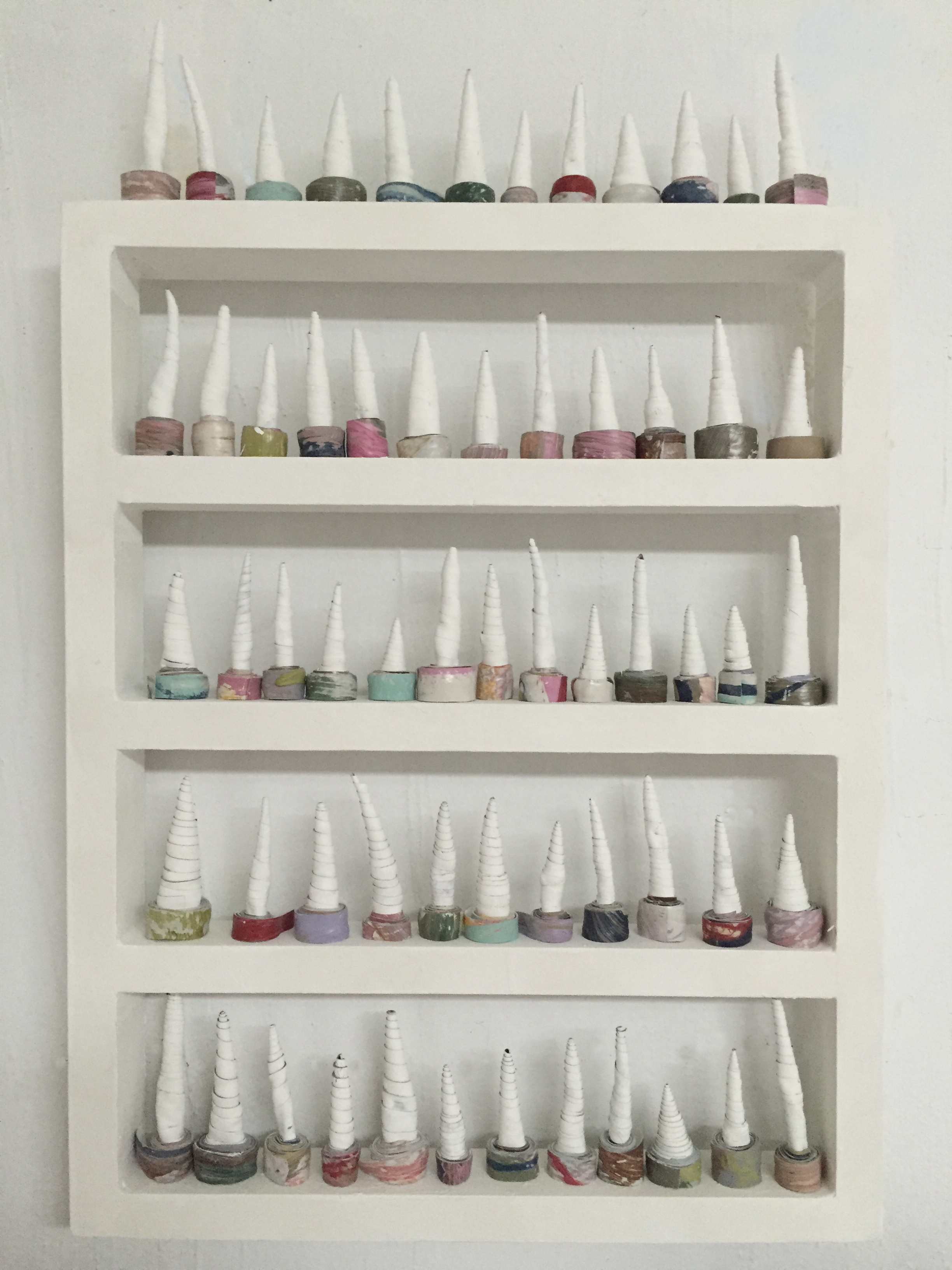 white cones