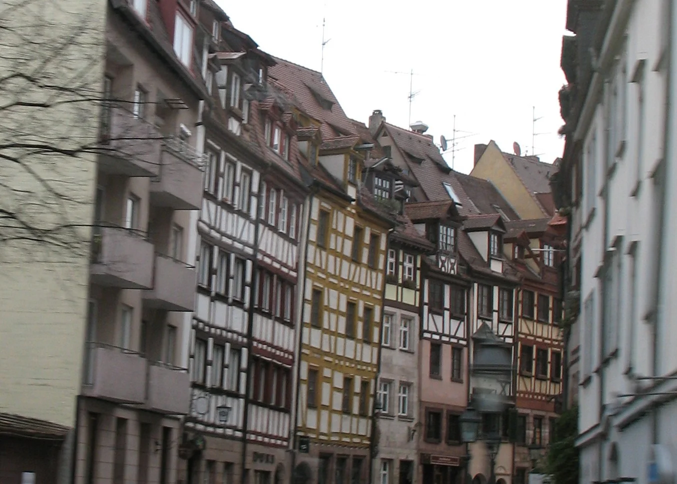 Nuremberg housing was very traditional near the town center