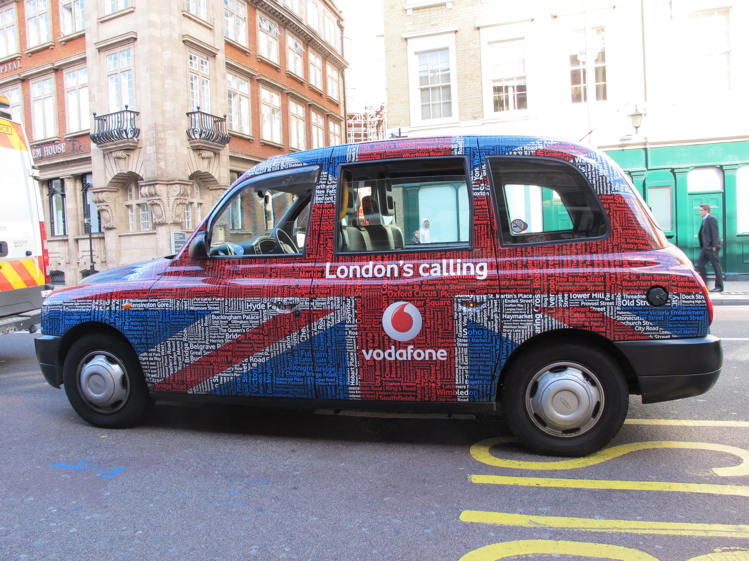 Every London neighborhood on one taxi