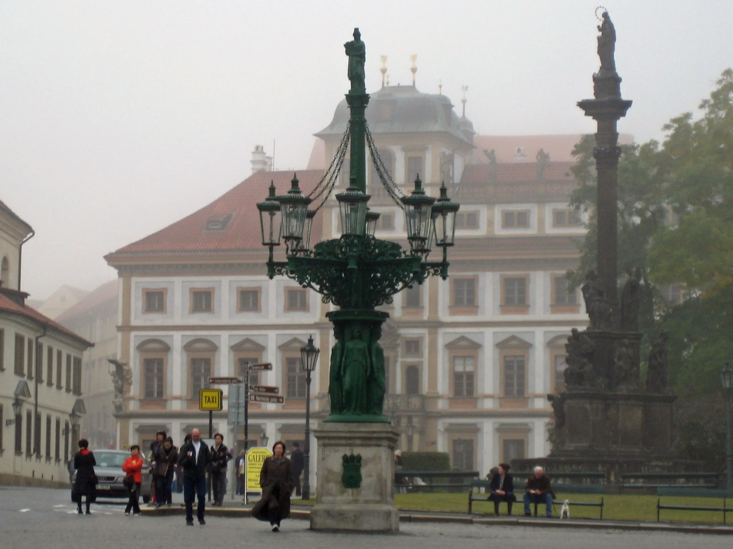 Foggy morning at Prague Castle