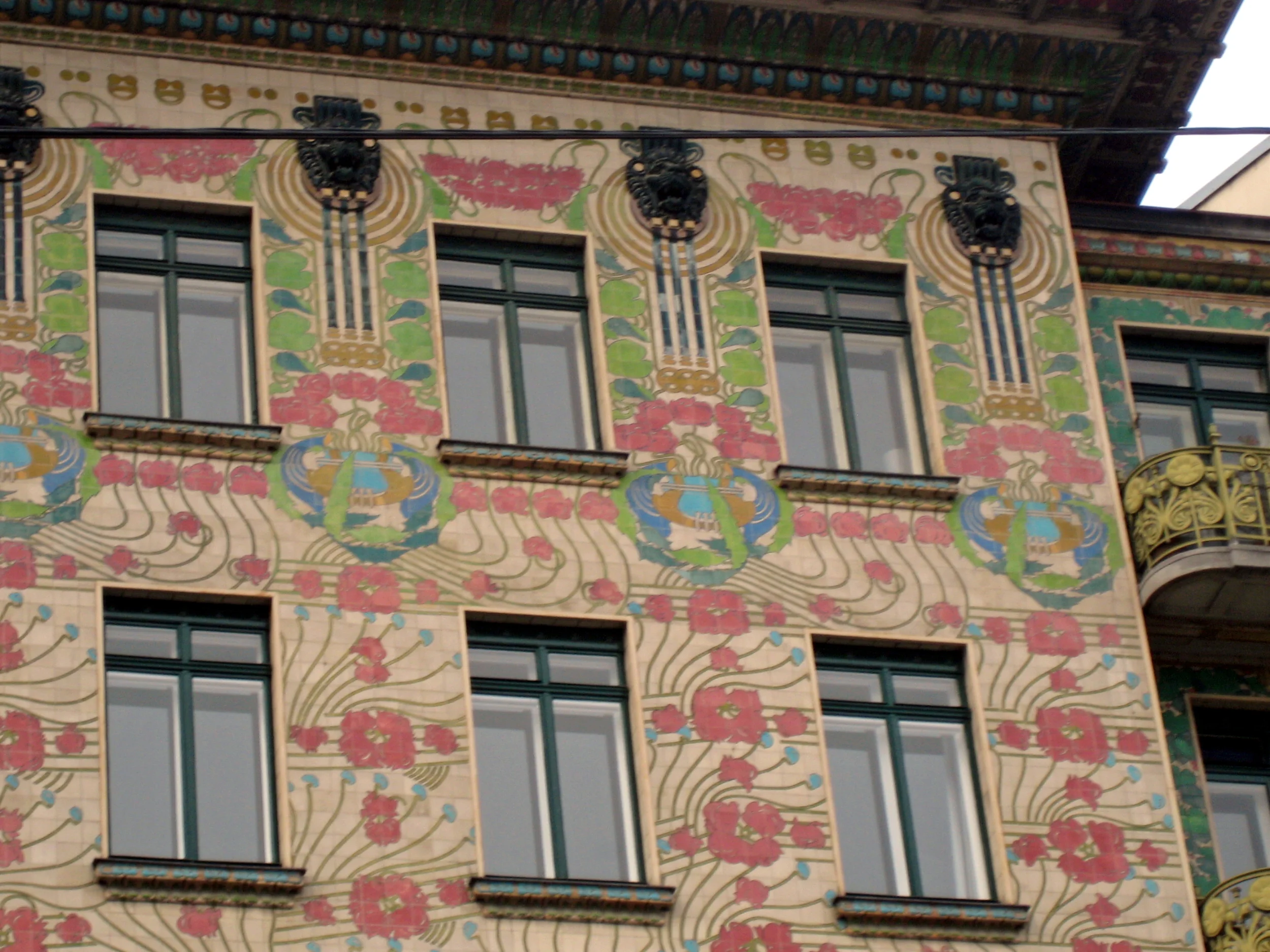 Beautiful tiles cover this Arts and Crafts masterpiece