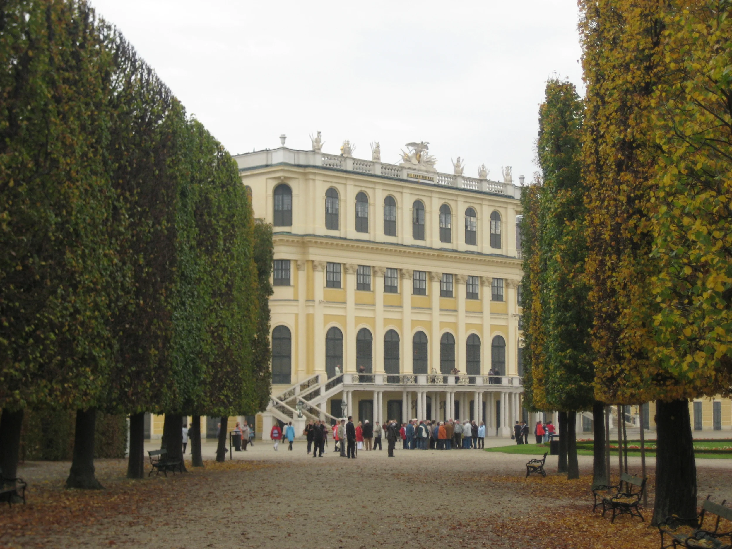 Approaching Schonbrun Palace