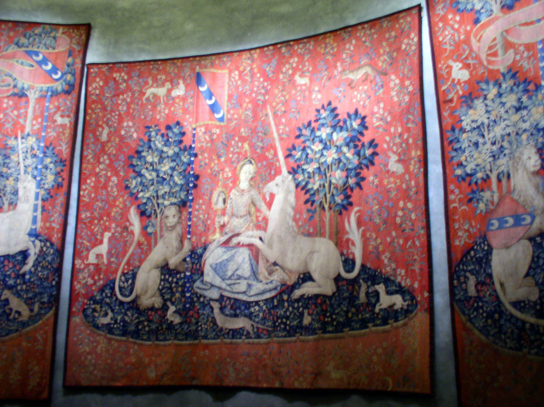 Unicorn tapestries at the Cluny Museum