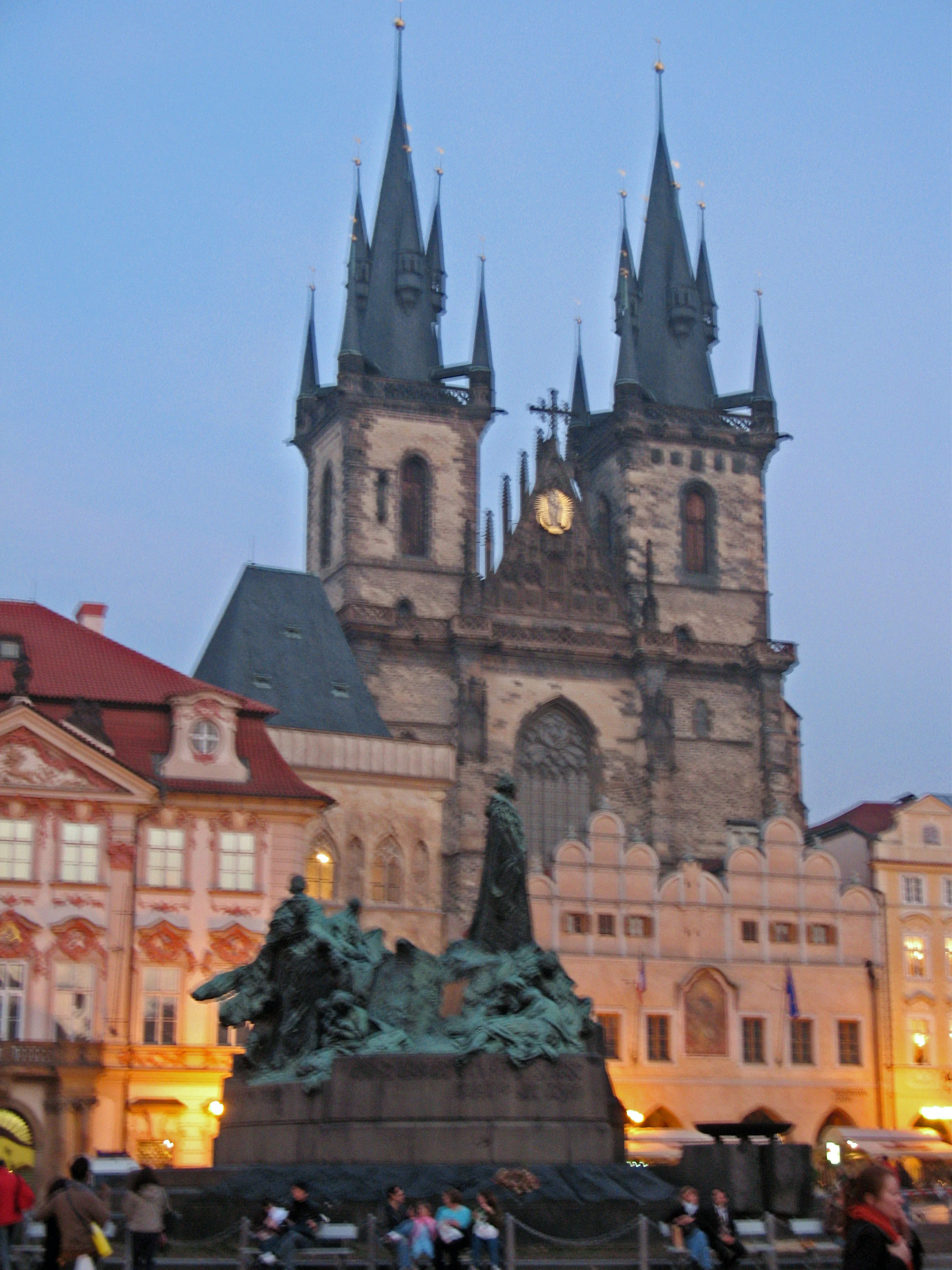 Beautiful evening stroll around the city center