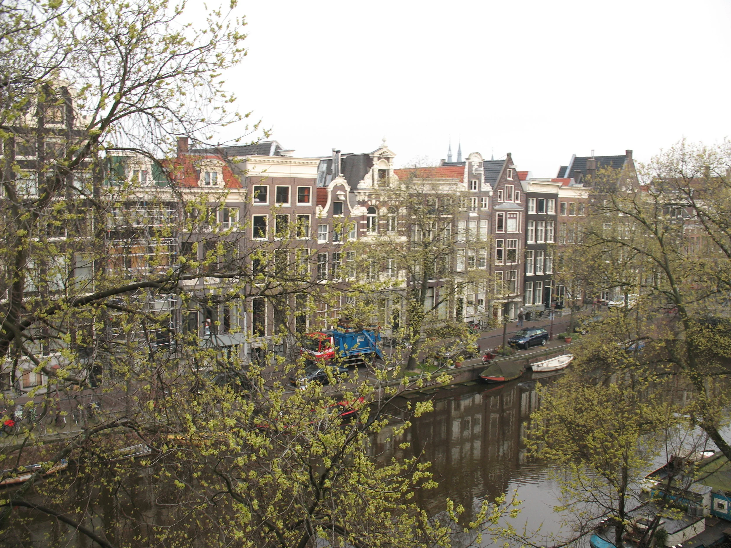 View of the canal from our room at the Brouwer