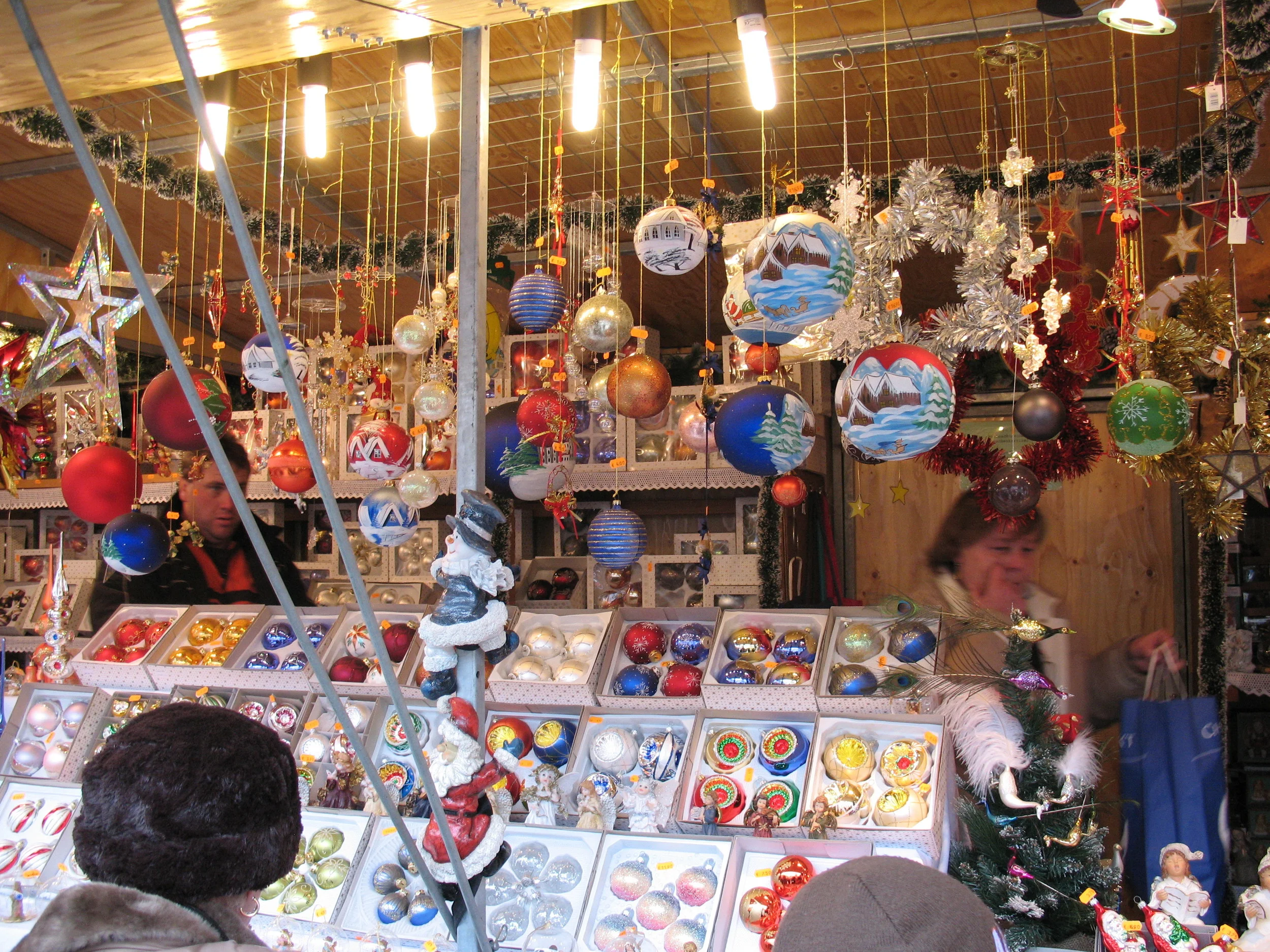 Each market we visited had some unique Christmas ornaments.