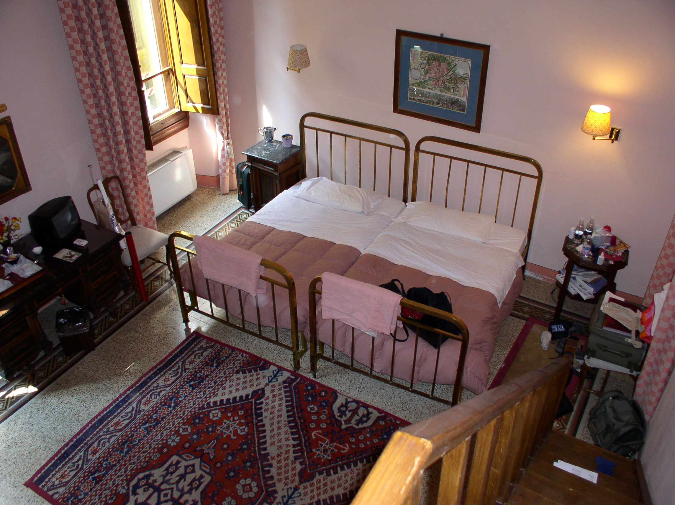 Our room was large, had openable windows and very high ceilings