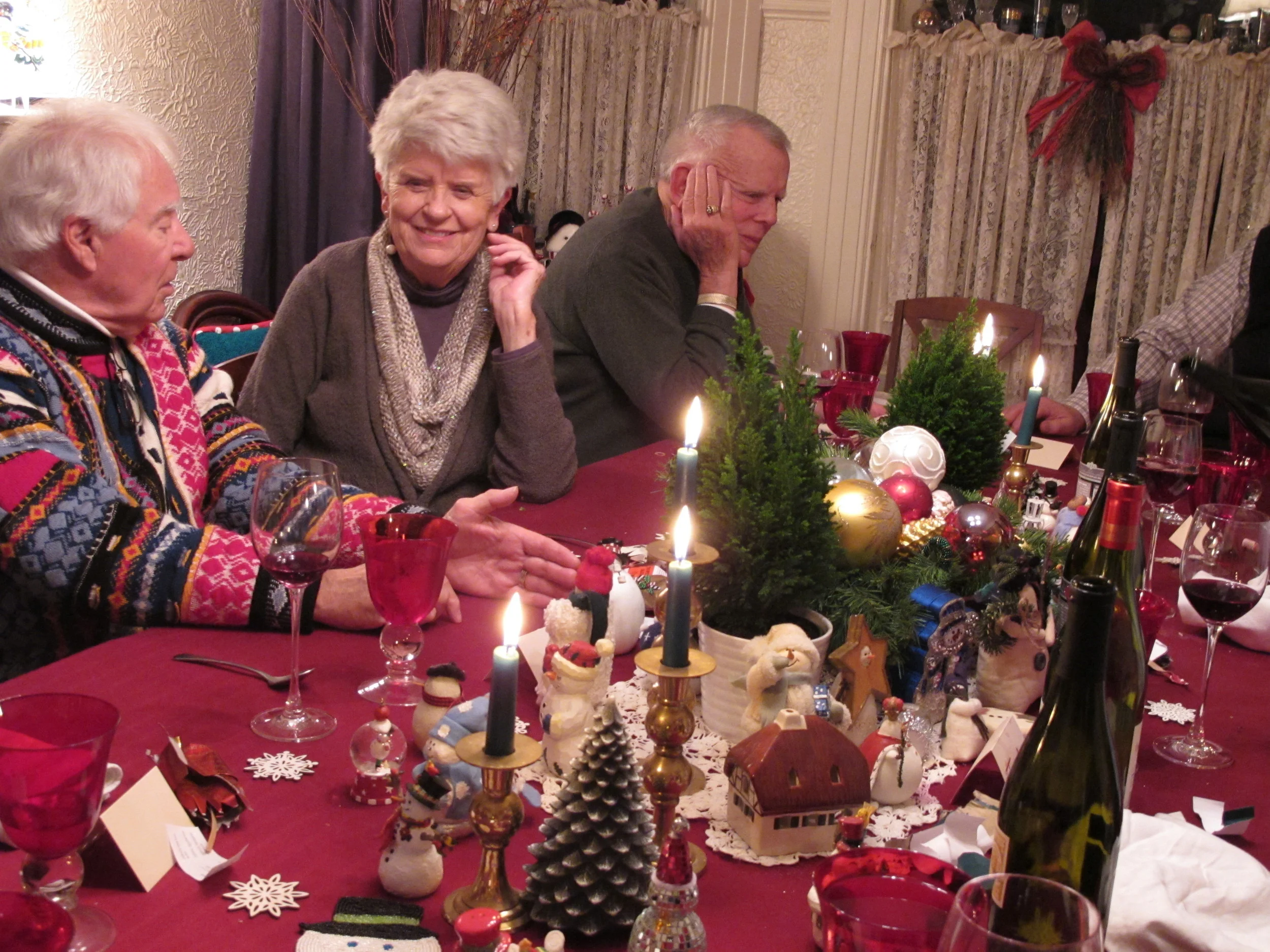 Ed, Harriet, and Bill at Christmas kickoff 2012
