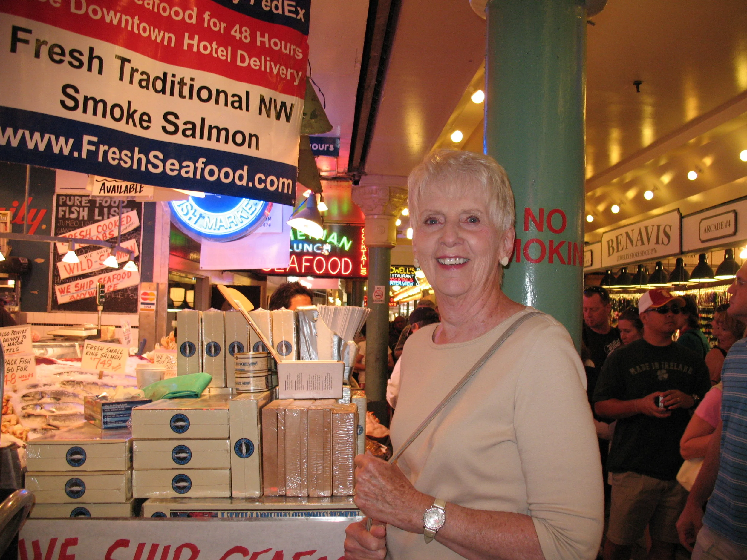 Jane at Pike Place Market in Seattle