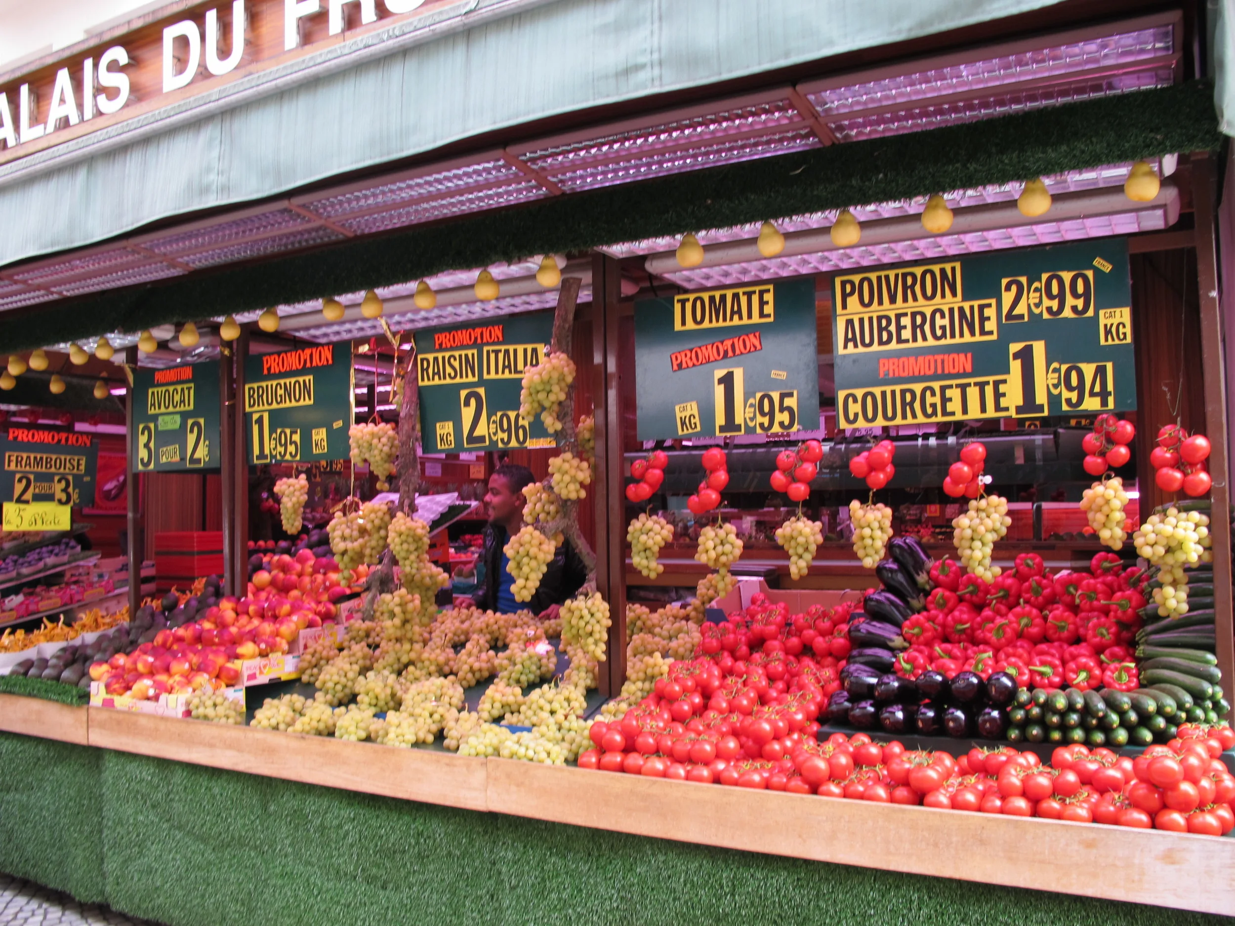 Fresh produce abounded