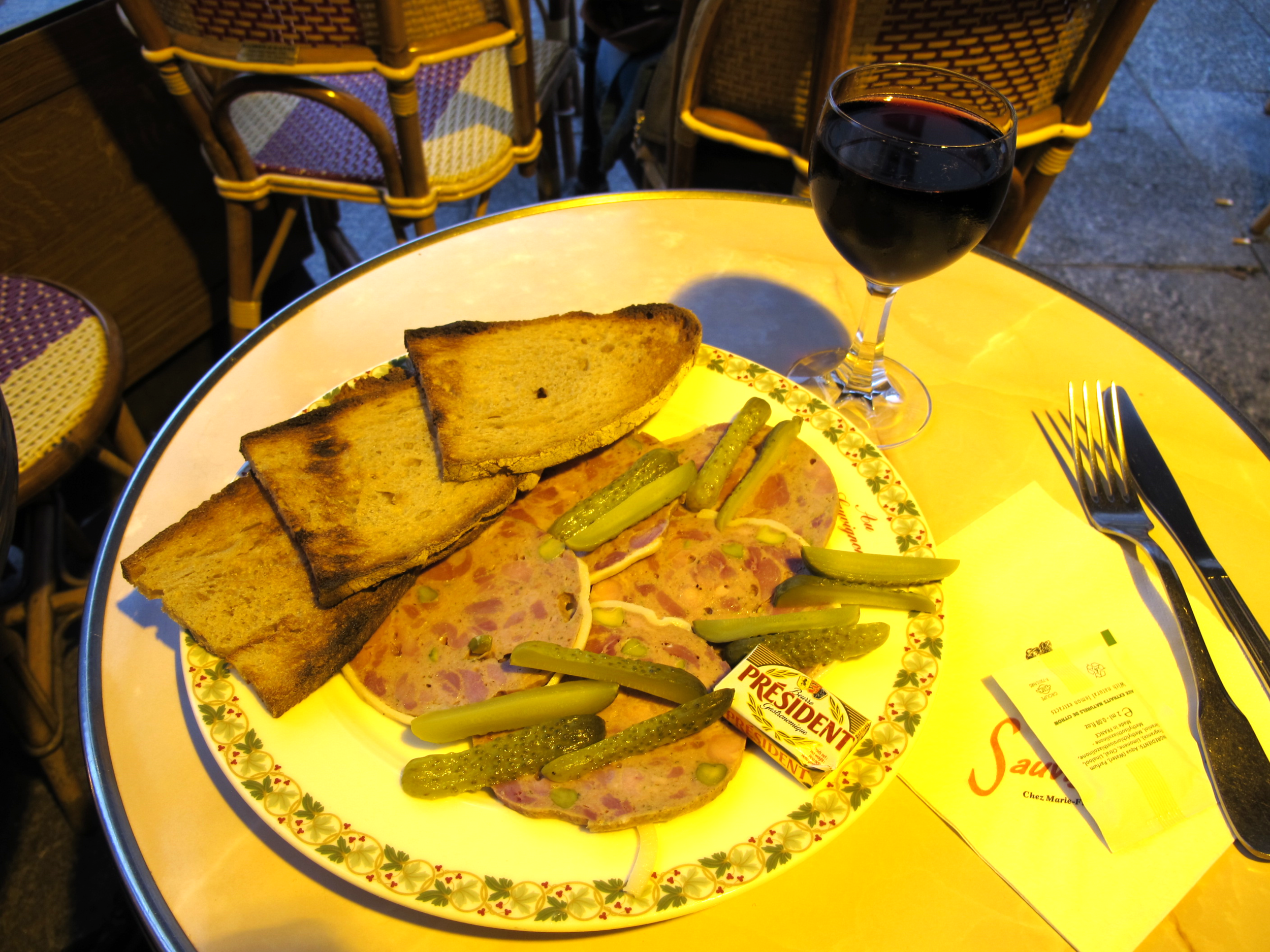Delicious terrine for dinner