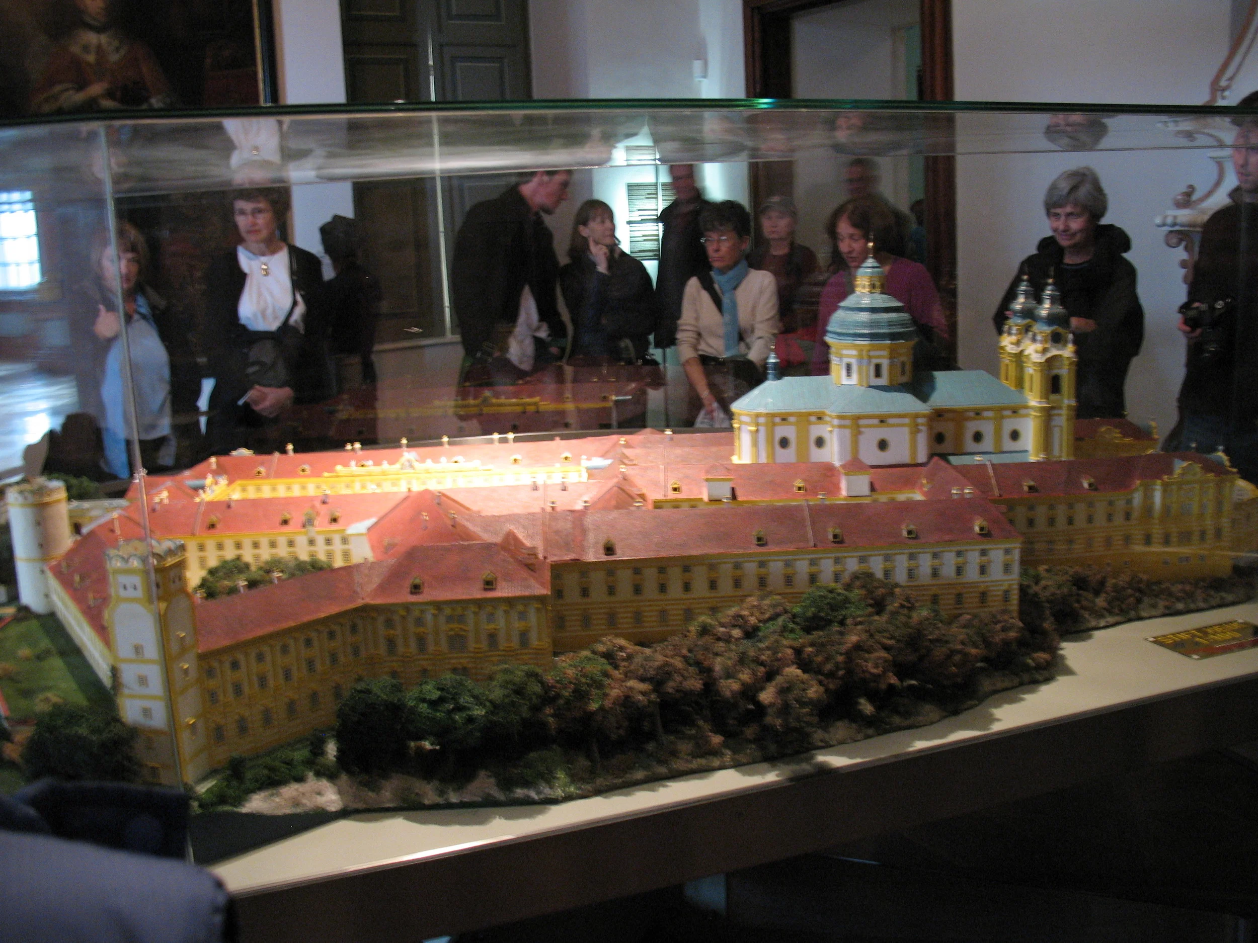 Diorama showed the entire abbey complex
