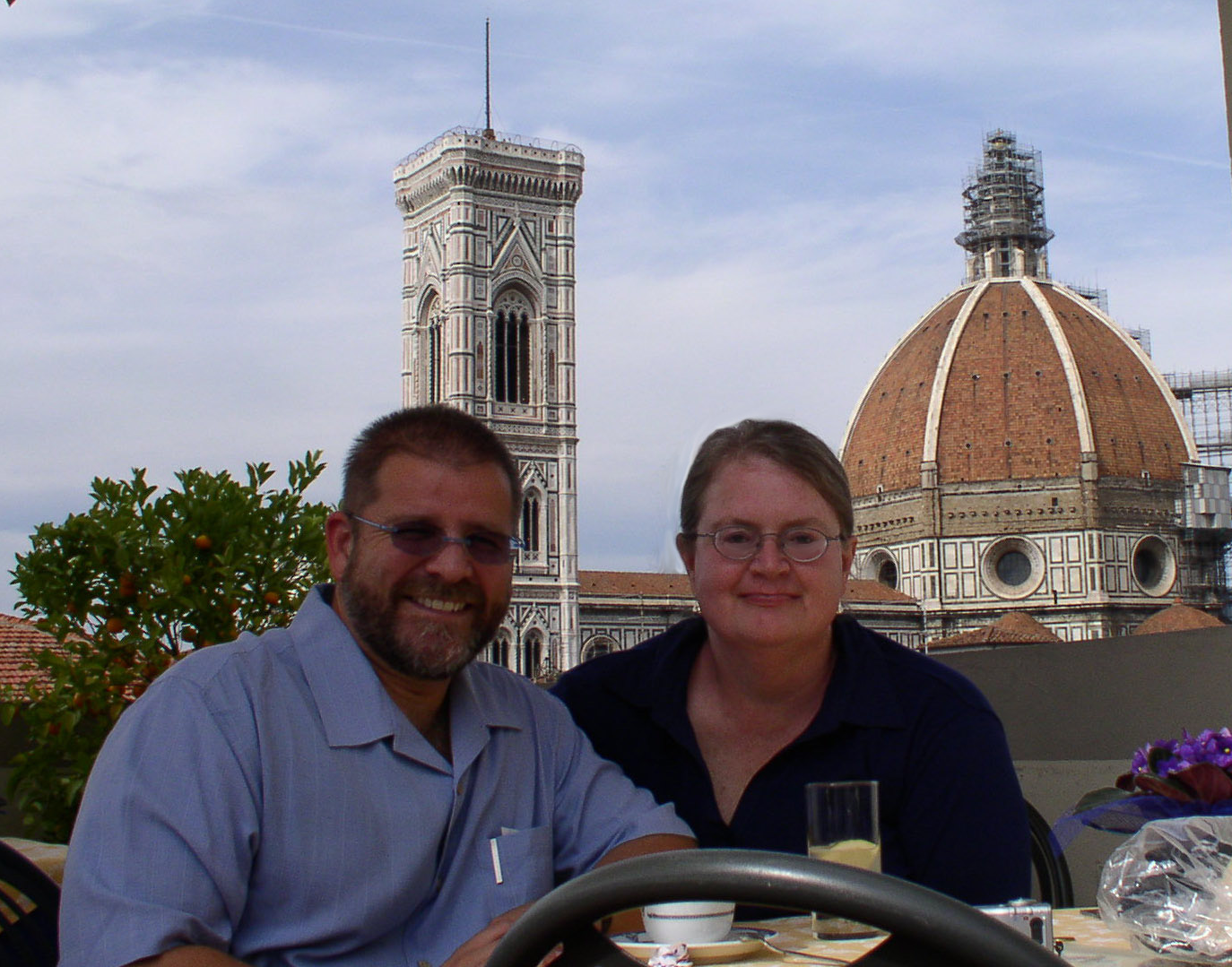 Afternoon drinks atop La Rinascente dept store
