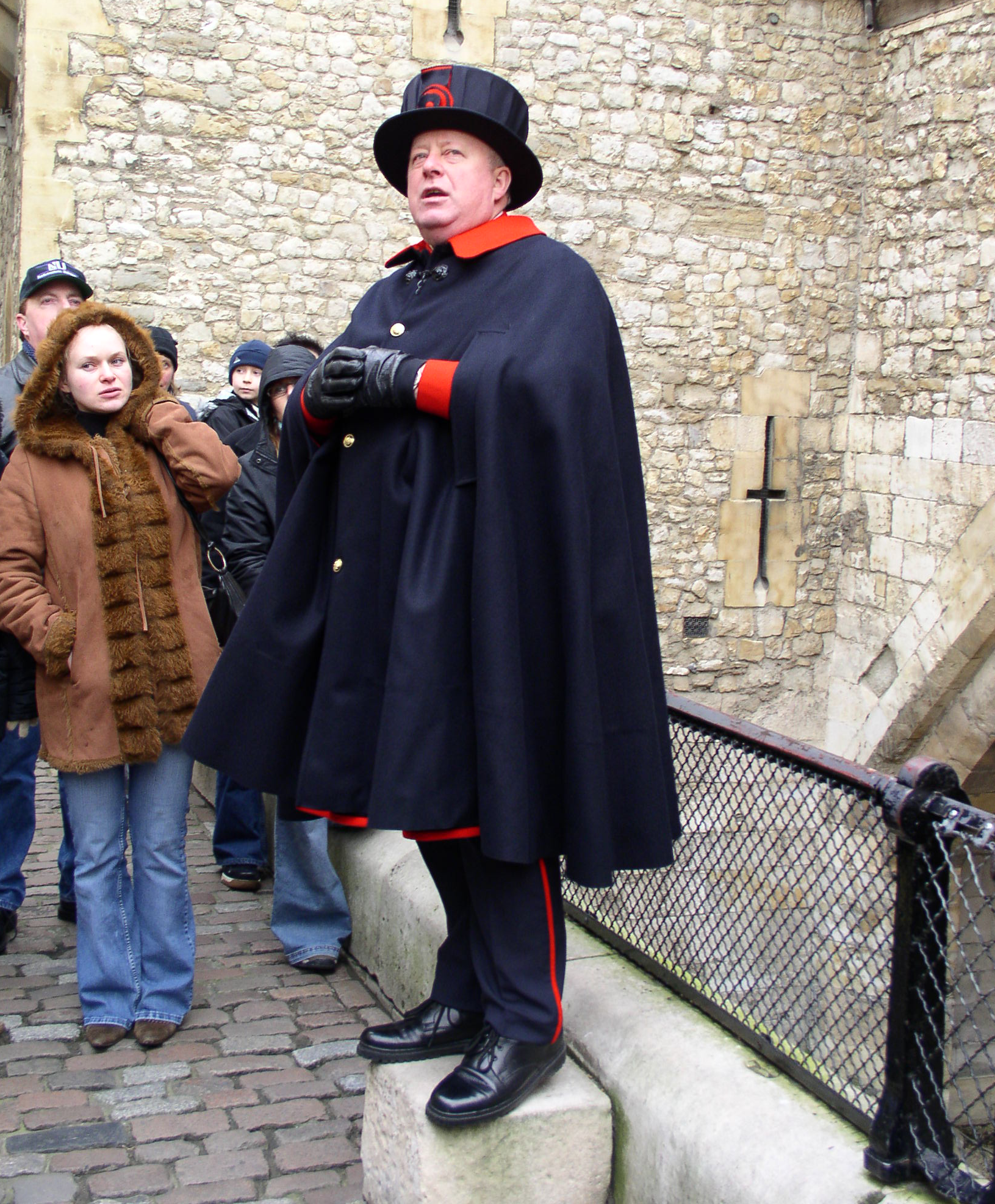 Yeoman Warders give tours and live on the grounds of the Tower