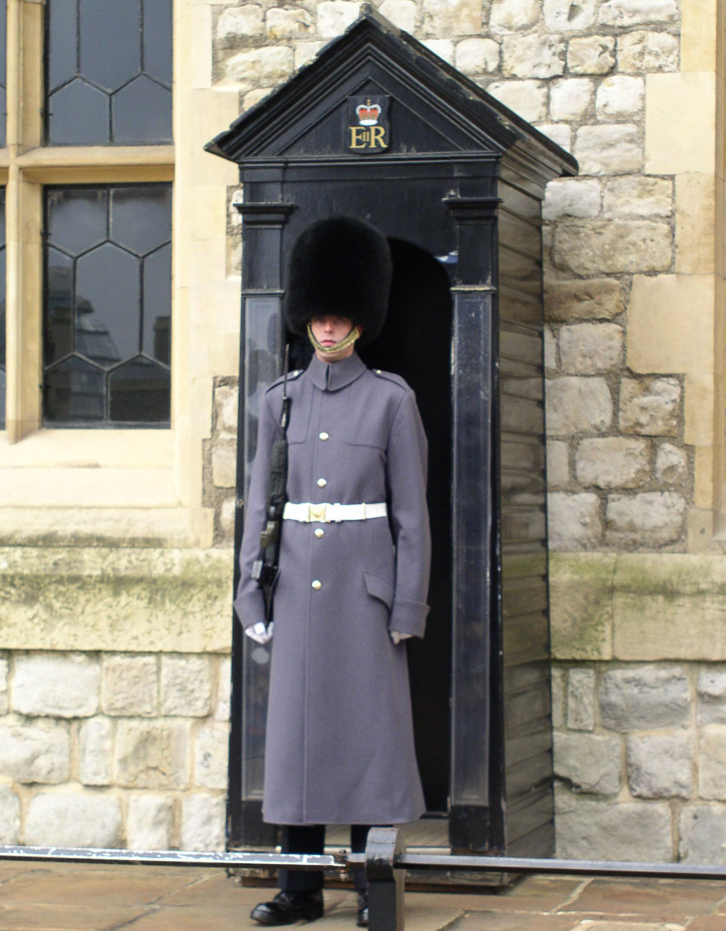The guards are VERY good at ignoring distractions.