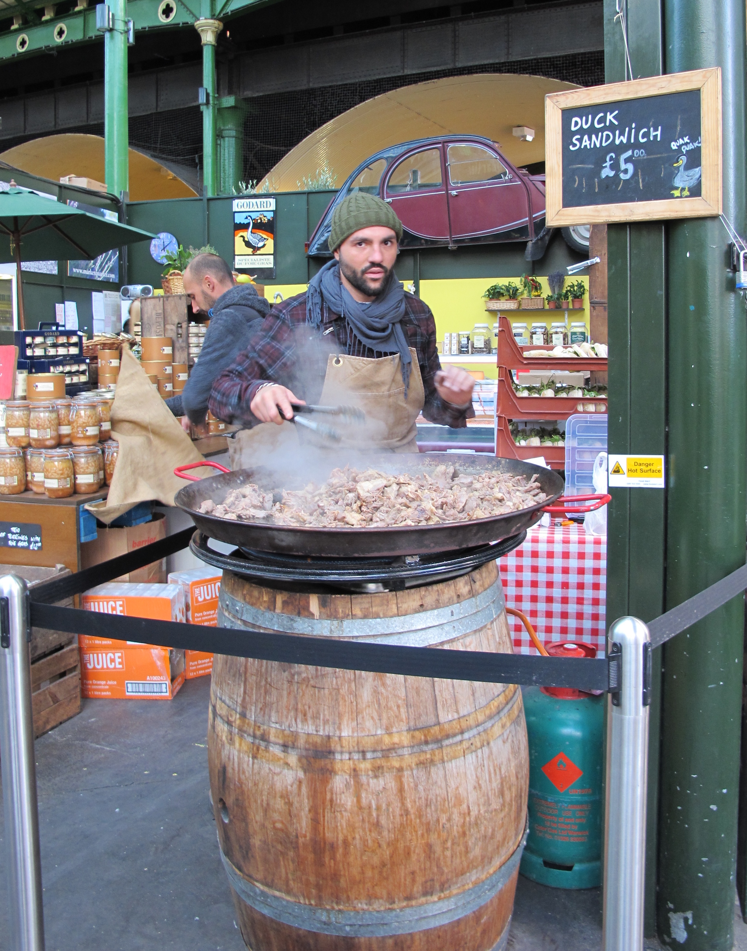 Cooking at Borough Market