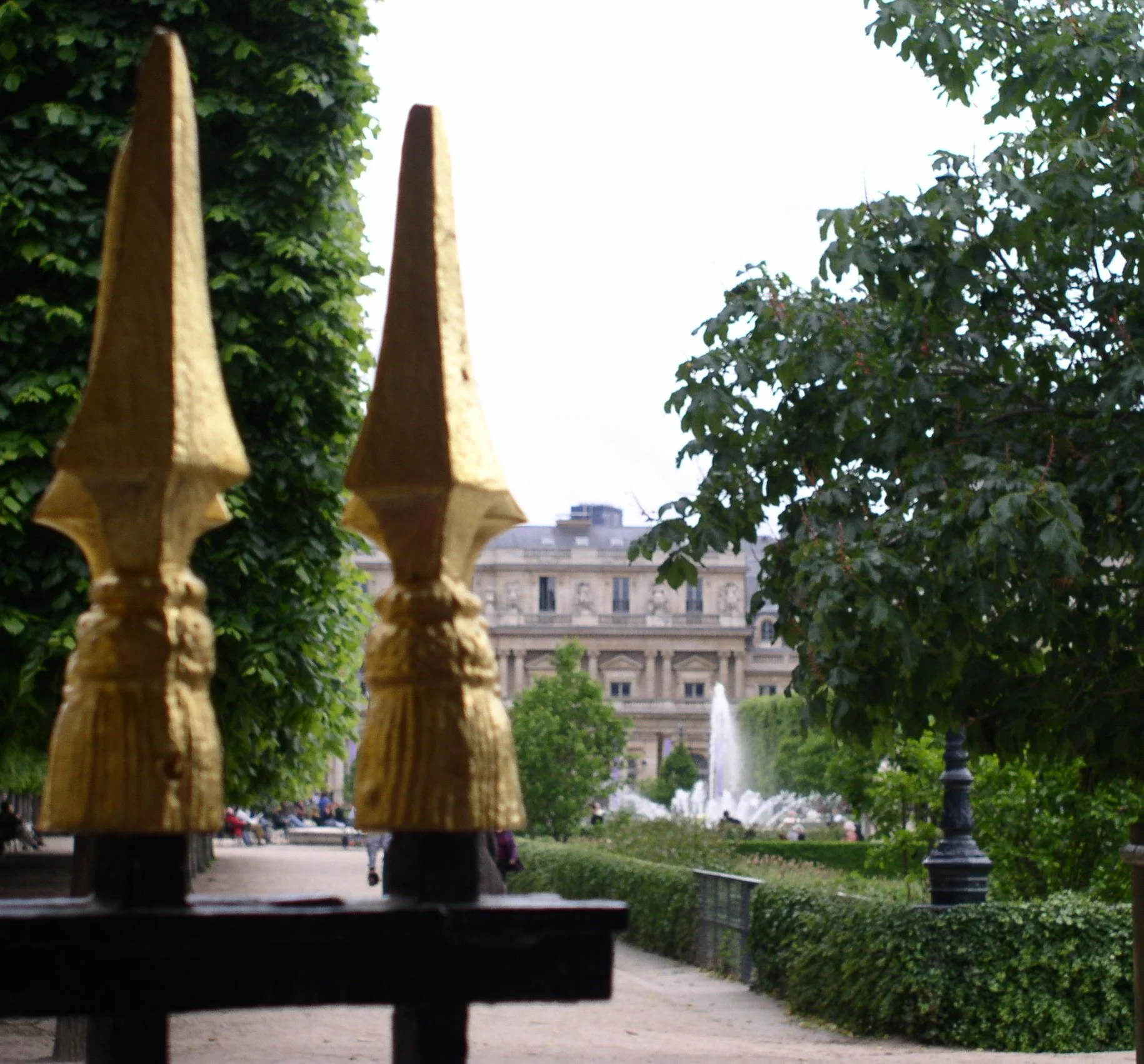 Quiet gardens at the Palais Royal