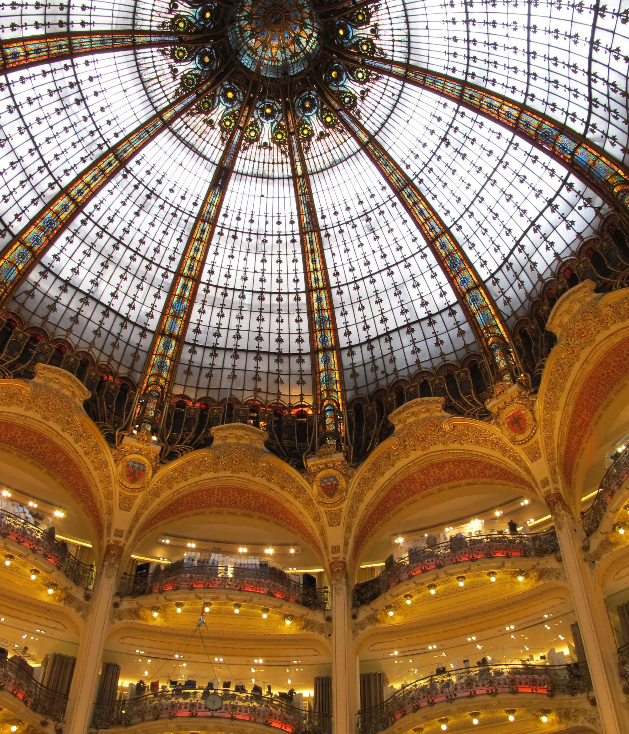 Galleries Lafayettes has a gorgeous glass dome