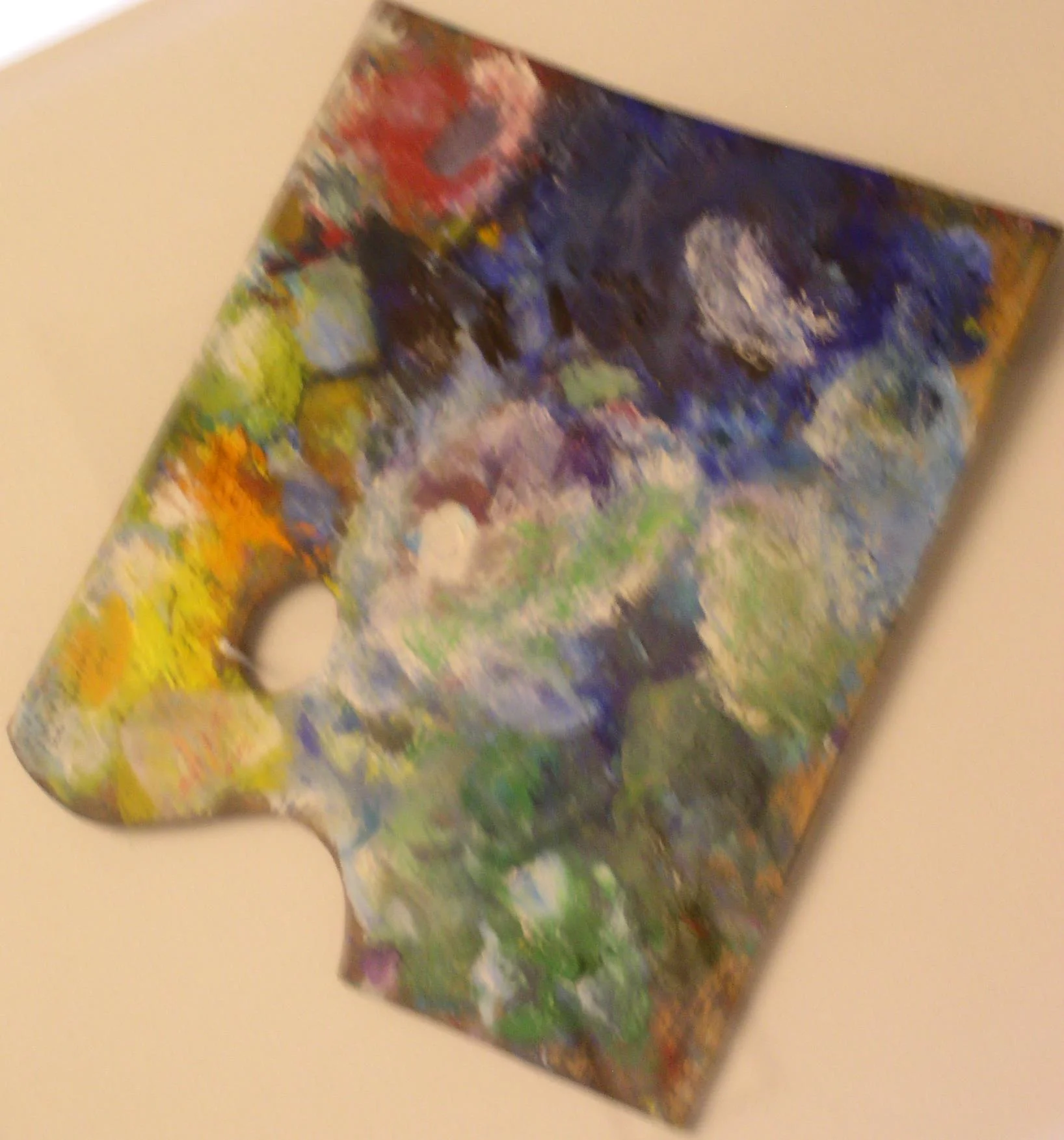 Paul Cezanne's actual paint palette