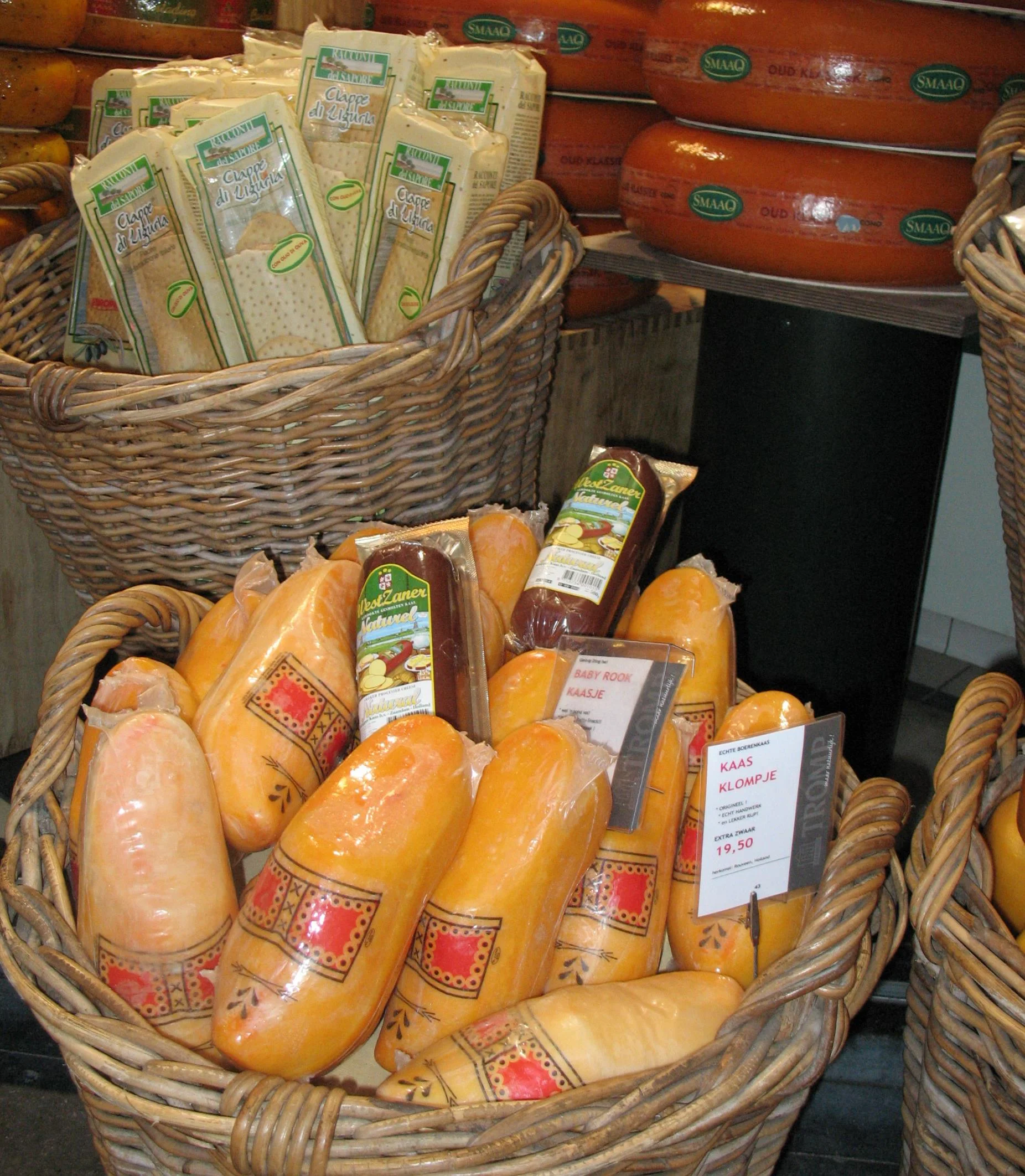 They even had Dutch shoe shaped cheese