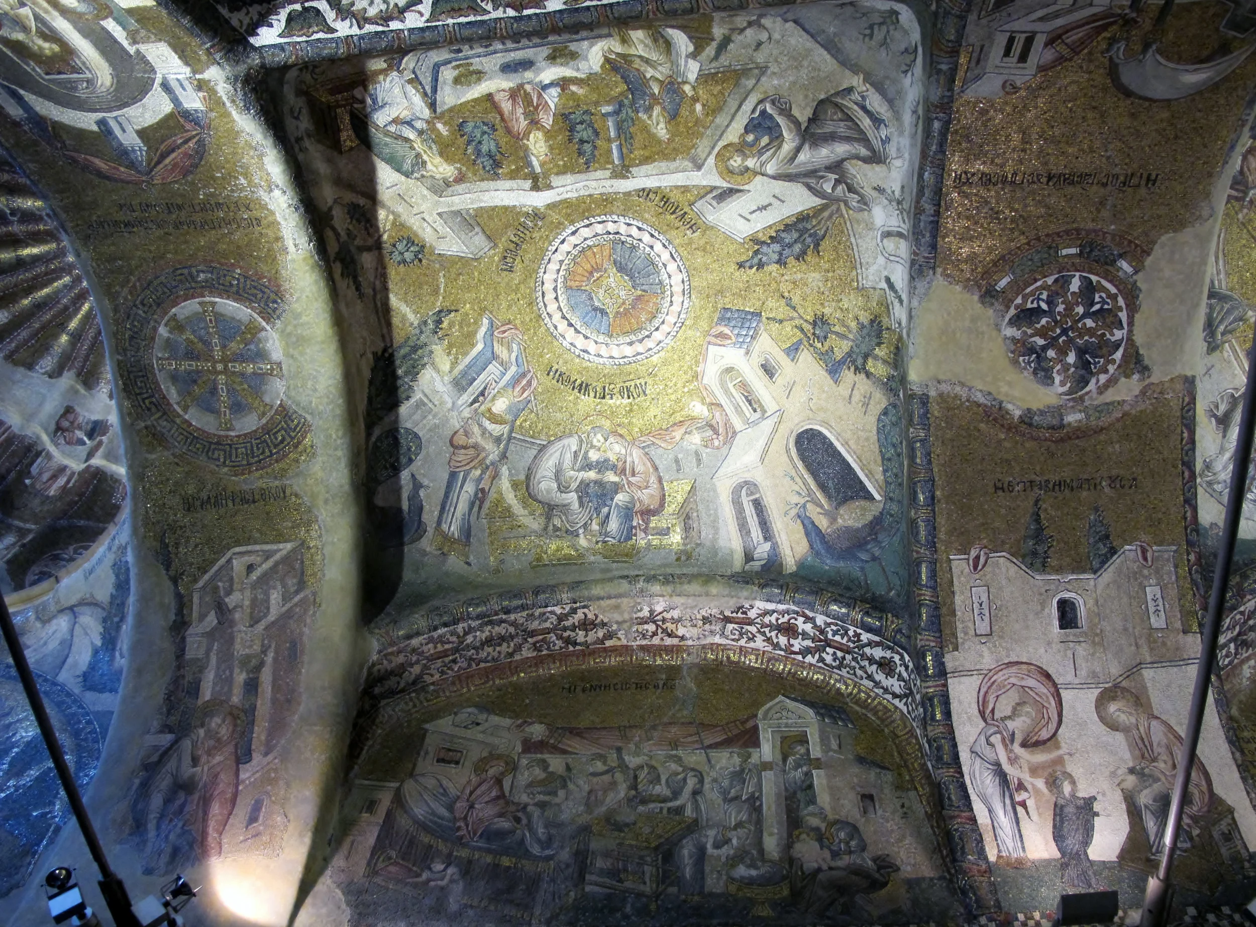 Beautiful mosaics in the Chora Church