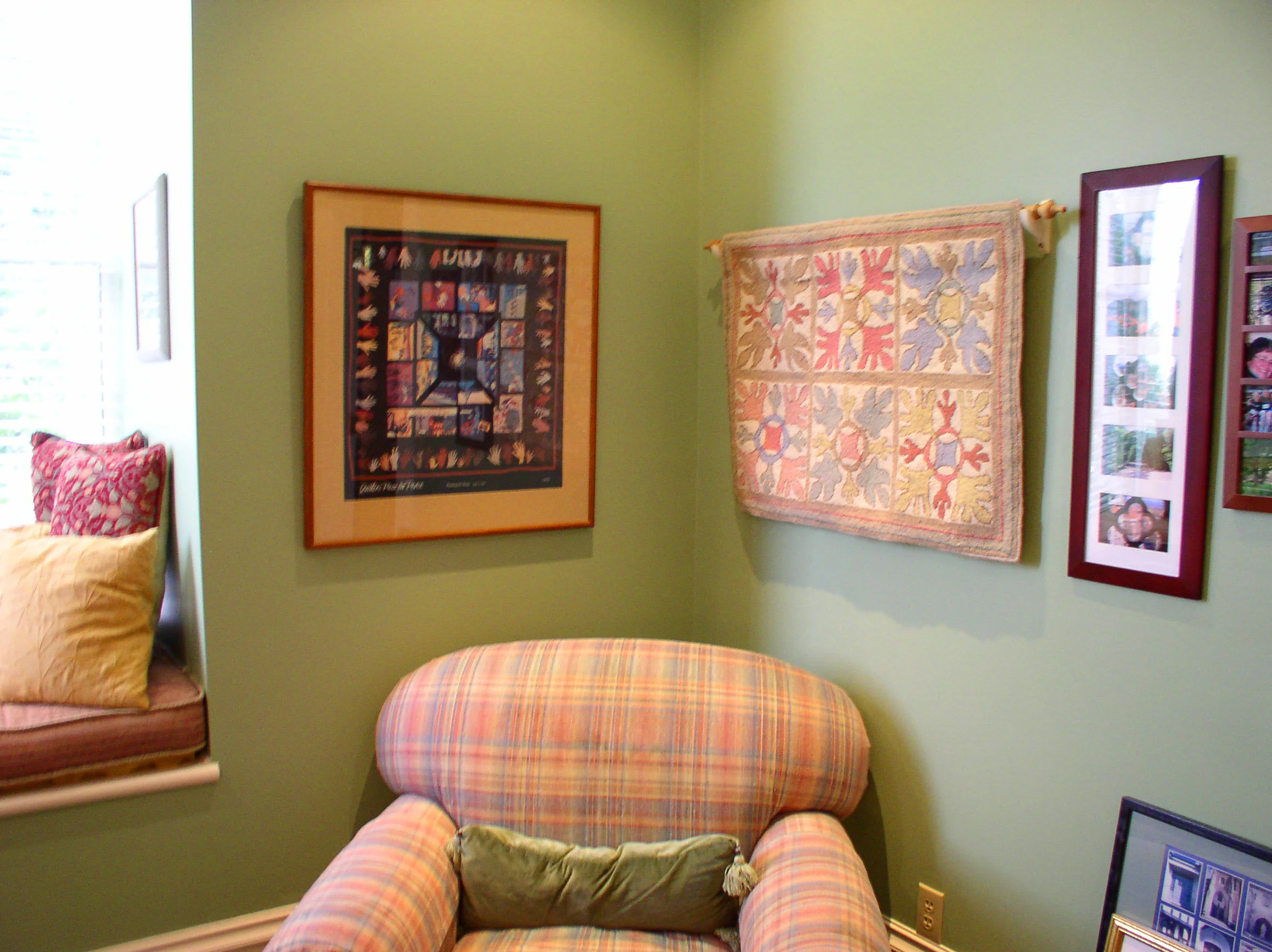 Comfy reading chair in the den