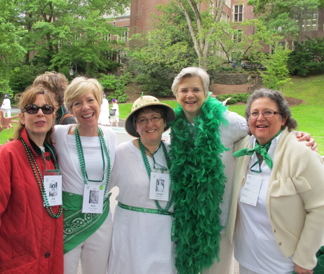 Jill, Sue, Annie, Donna and Yolette at 35th