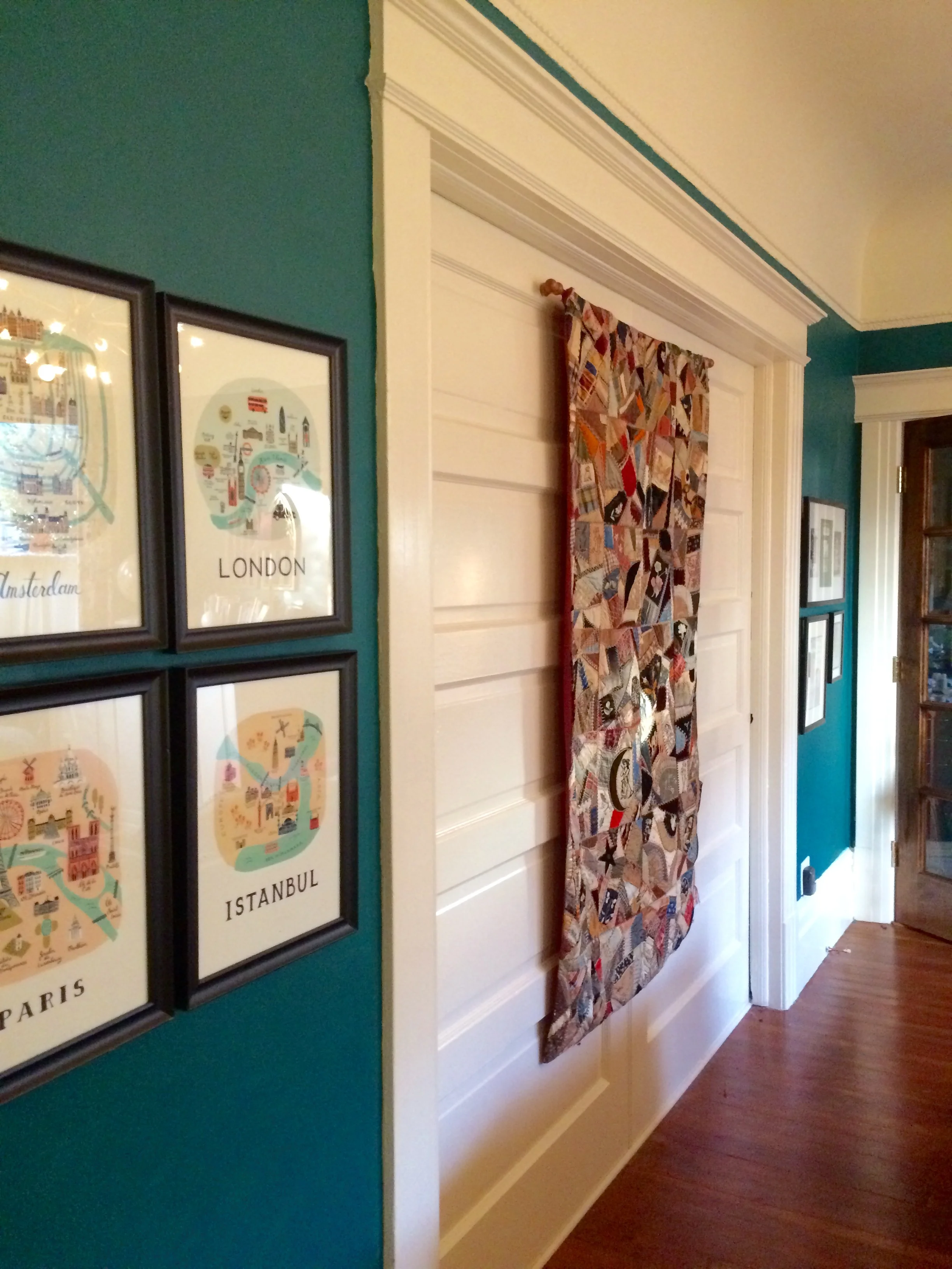 I'm very happy with the deep teal. The city prints and the crazy quilt all look great.