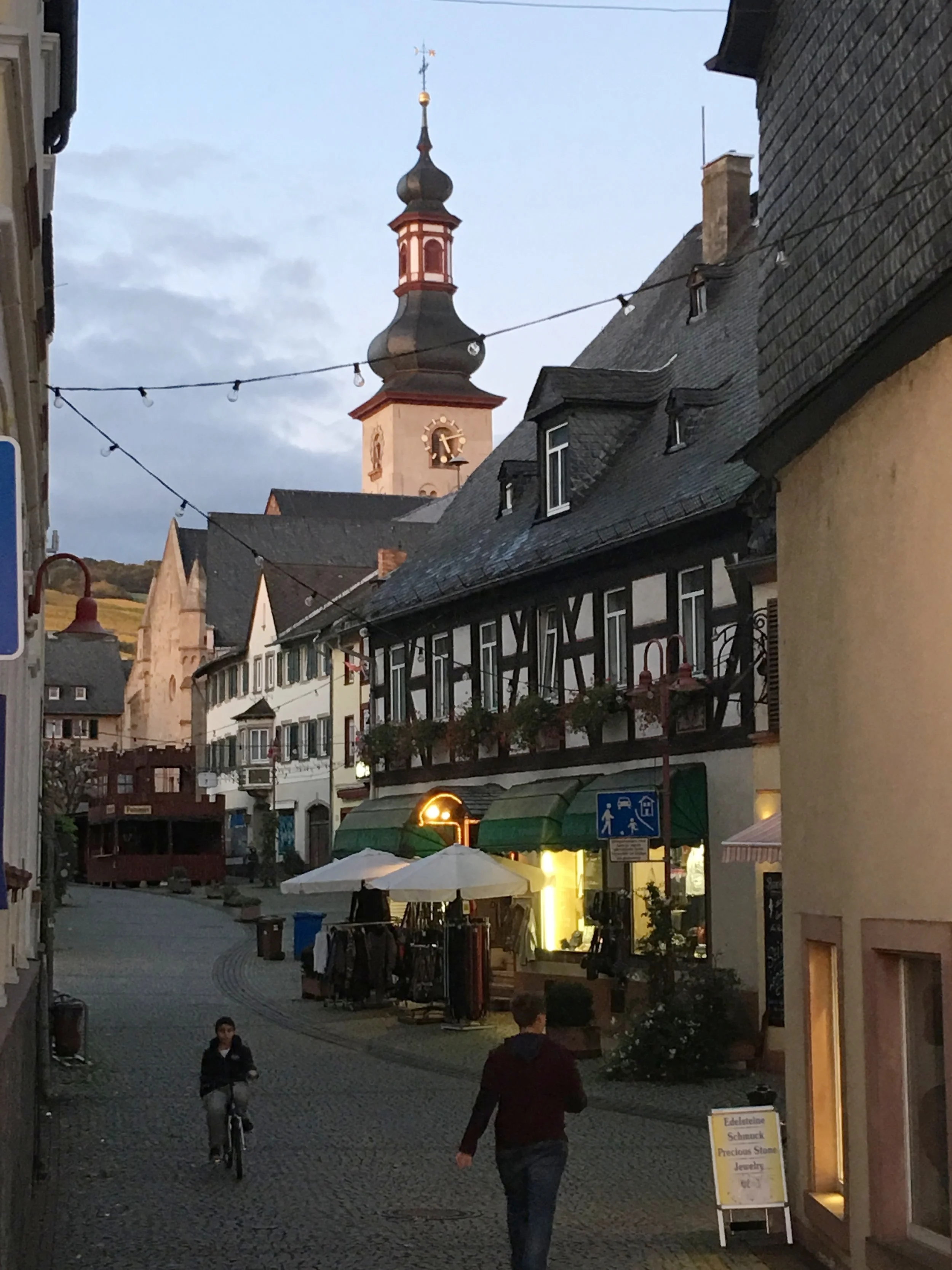  It was getting dark when we arrived in Rudesheim but we hurried and made it to Kathe Wolfahrt and a couple of other shops before they closed. 