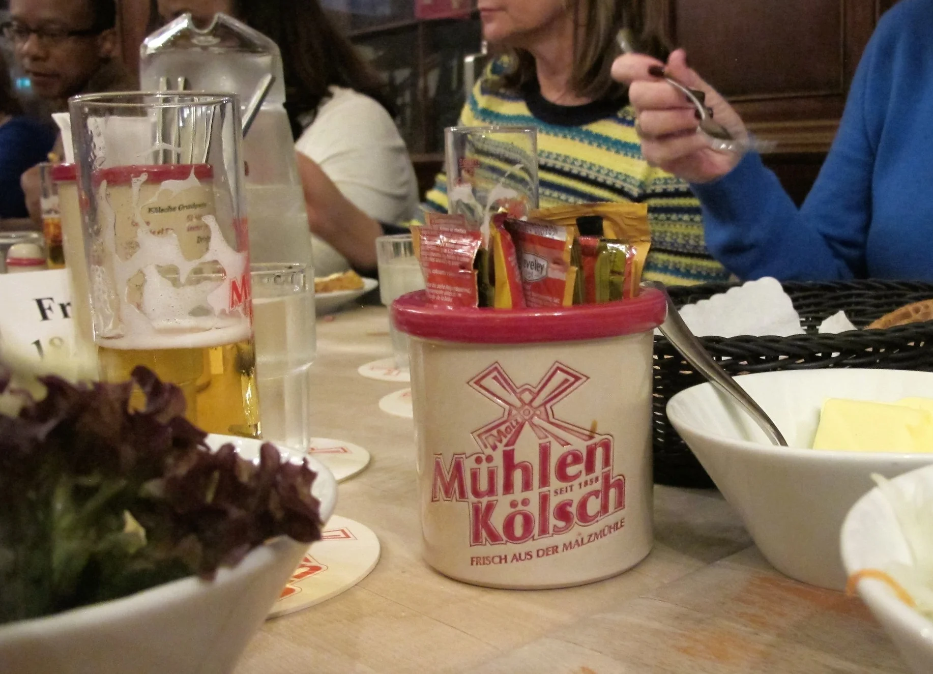  We enjoyed the local Kolsch beer at Brewpub in Cologne 