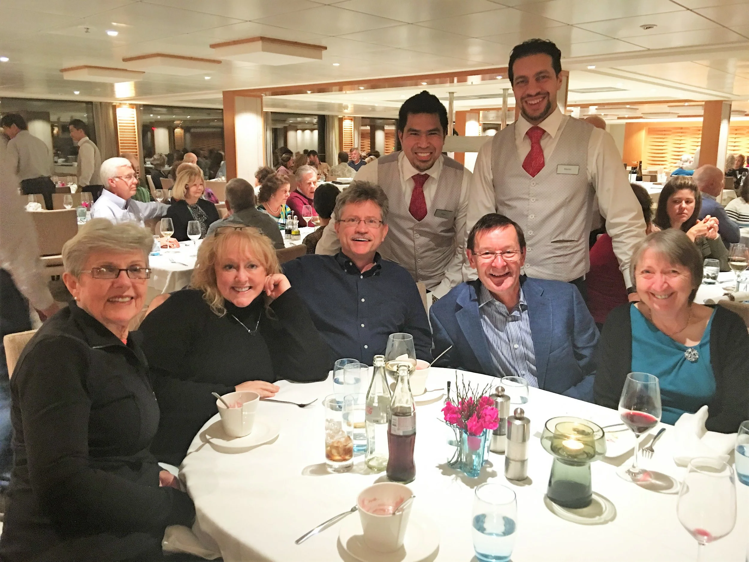  We had a great group of regular dining partners from Michigan and northern England. 