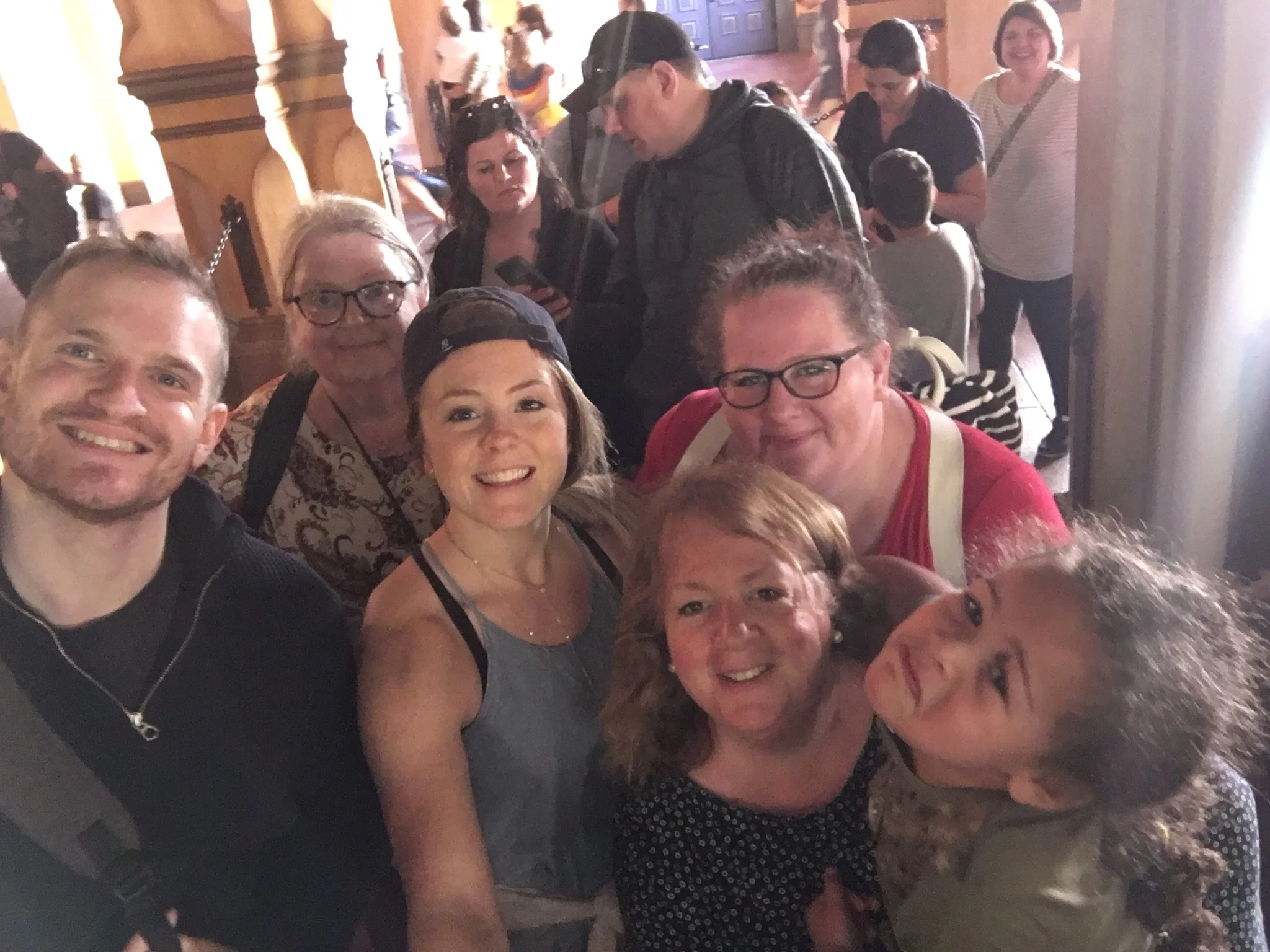  Waiting in line for Pirates of the Caribbean  