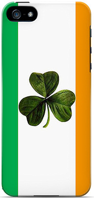 Irish Flag and Shamrock