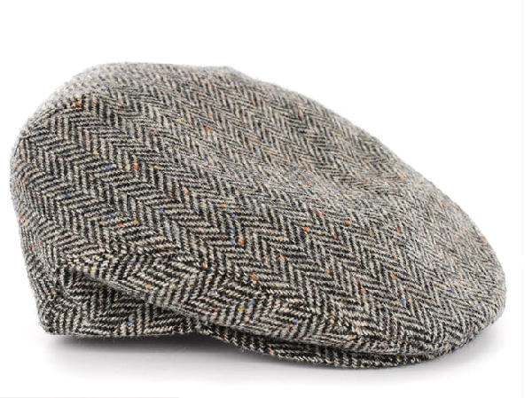 Trinity Cap Black Herringbone