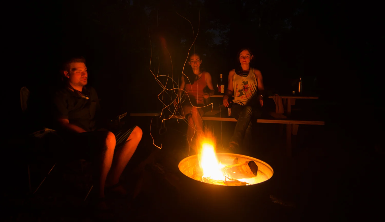 Lida and I at Lago Linda's in the Red River Gorge
