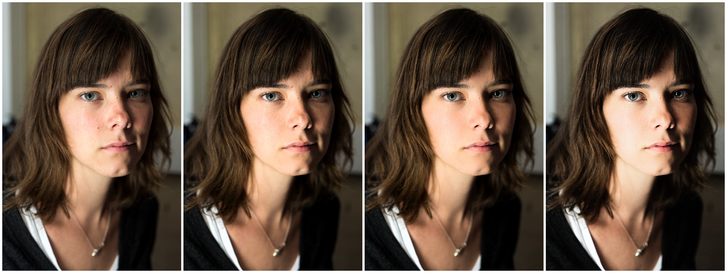 Four stage edit, 1.Untouched 2.Lightroom basic adjustments 3.Photoshop retouch 4.Exposure 7 Kodak Portra 400