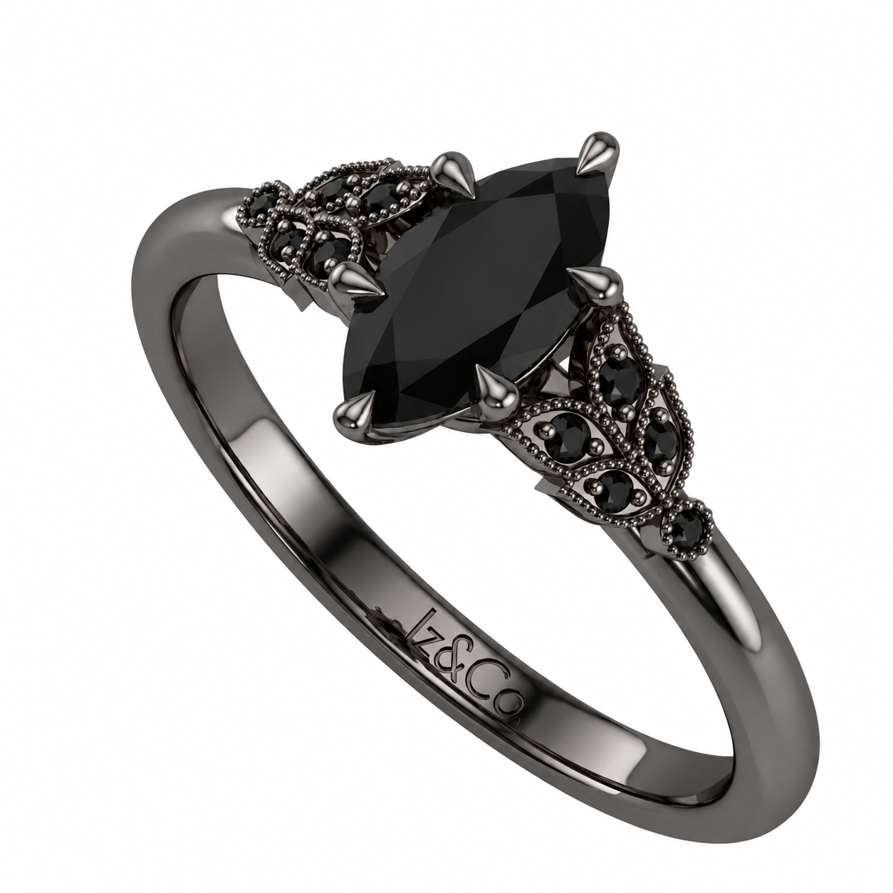 Black Marquise Gothic Filigree Ring.png