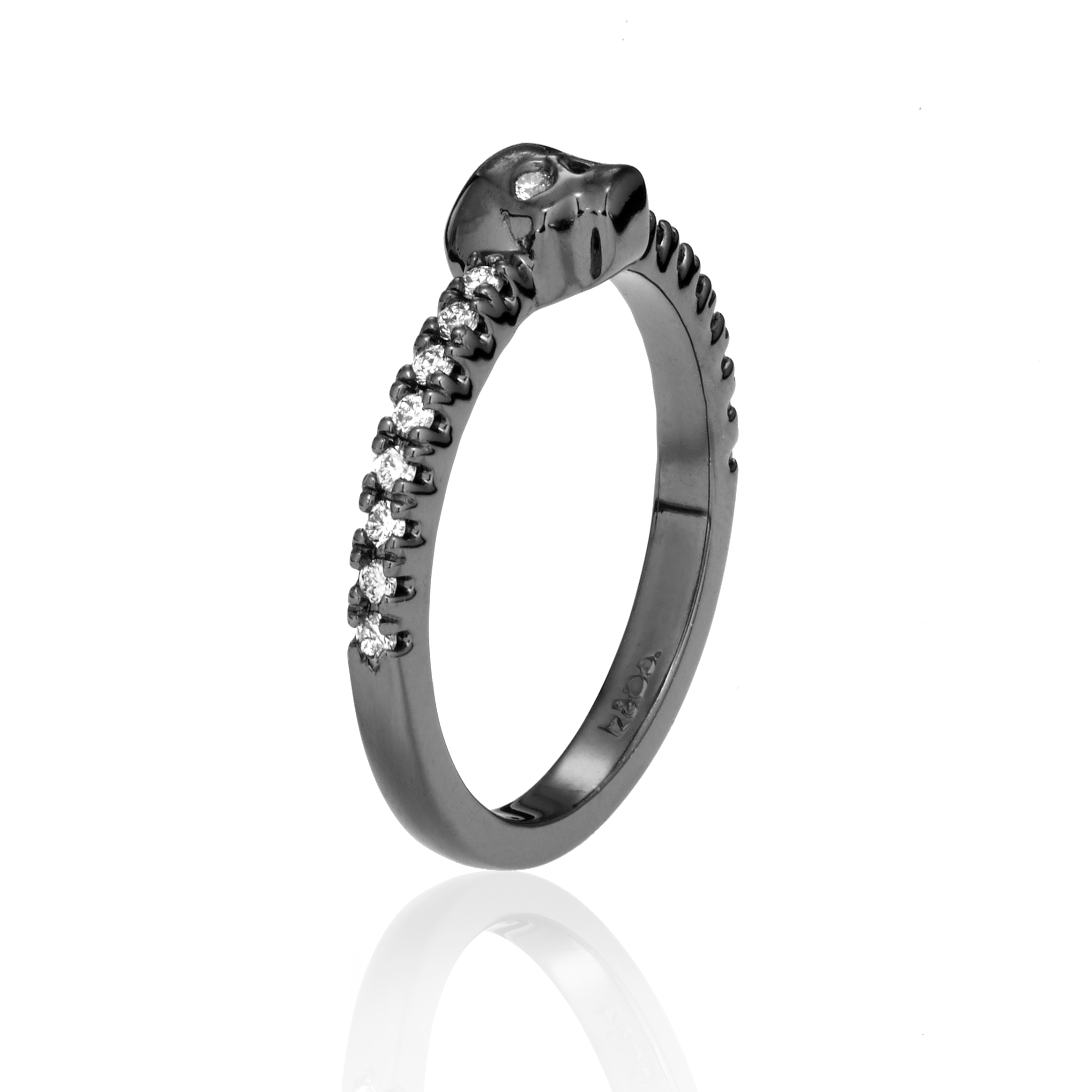 Winged Skull Wedding Ring Synthetic Black Onyx Gothic Engagement Rings For  Women | eBay