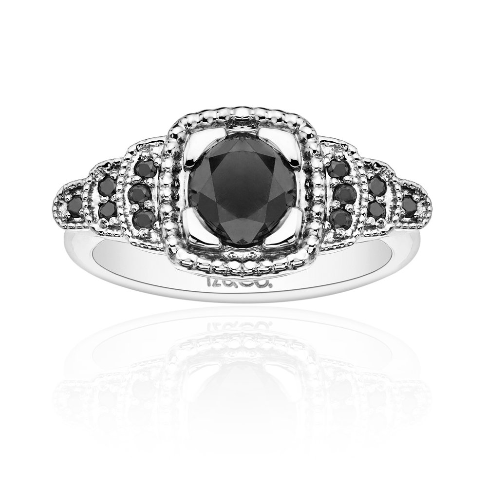 Joan Black Diamond Ring