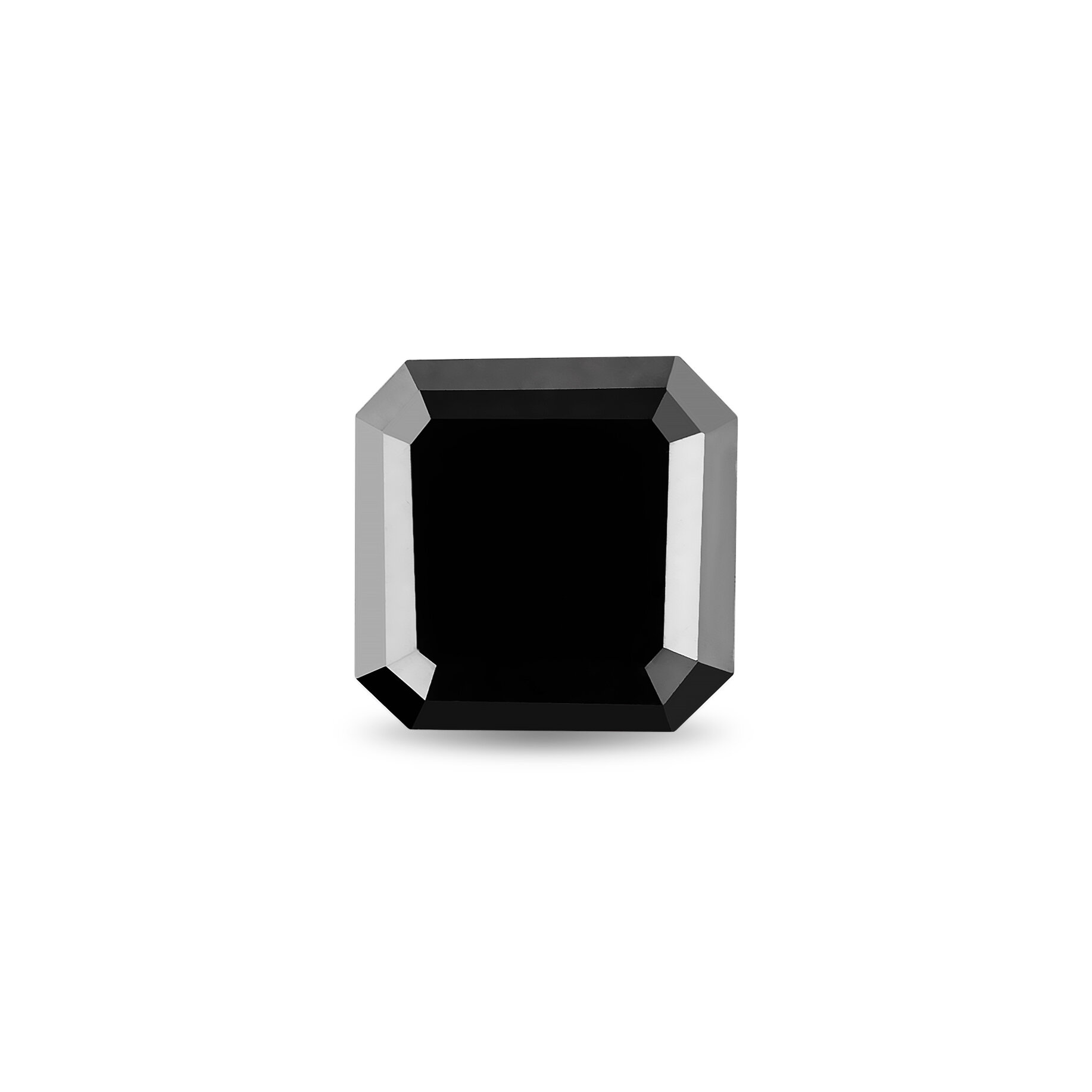 Square Emerald Cut Black Diamond