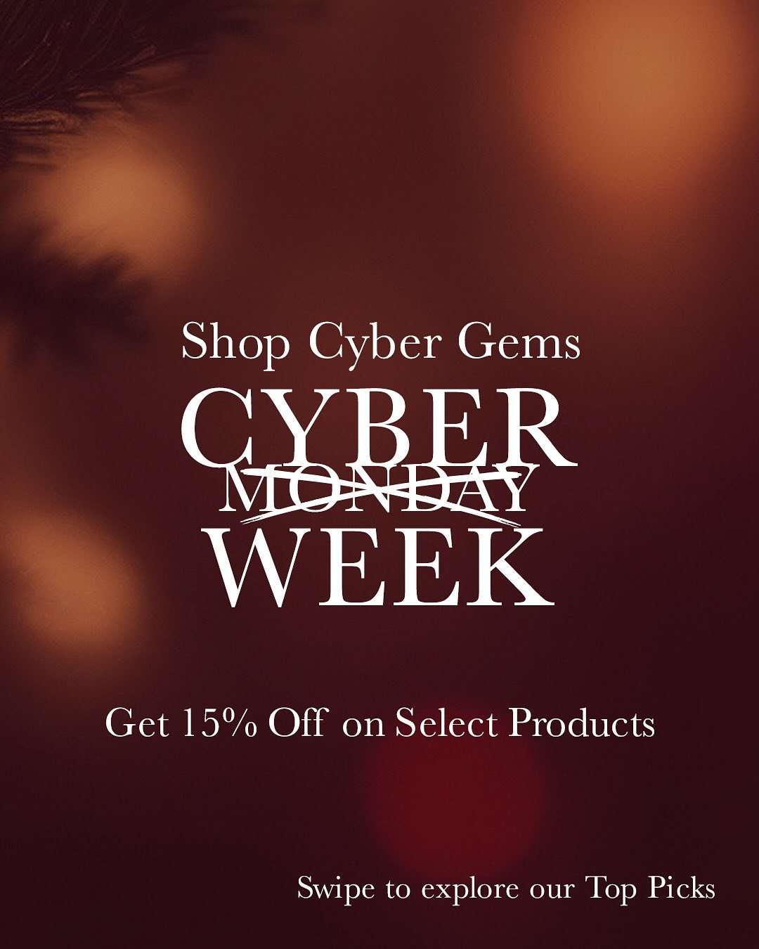 💻✨ CYBER WEEK DEALS ARE HERE! ✨💎
 Unlock 15% OFF on all lab-grown diamonds, earrings, necklaces, and piercings &mdash;now through Sunday, December 8th! Use code IZMONDAY15 at checkout to unlock your discount! 🔥

We&rsquo;re giving you the ENTIRE W