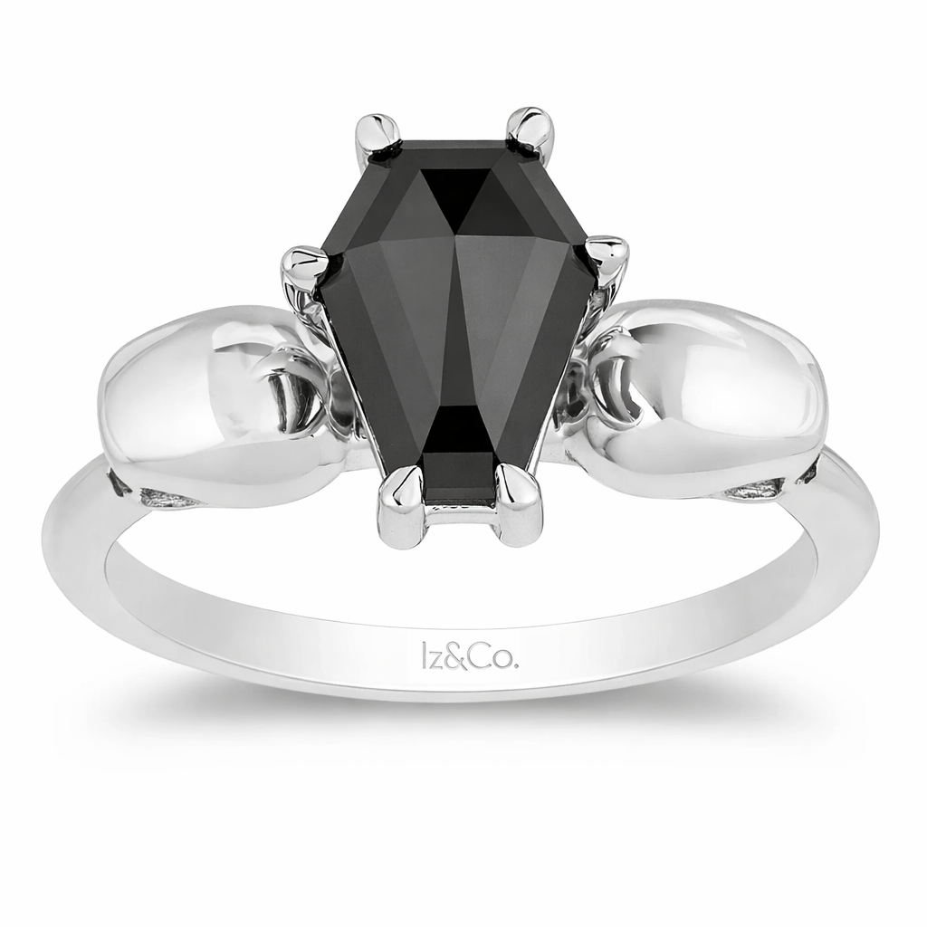 Skull Coffin Engagement Ring