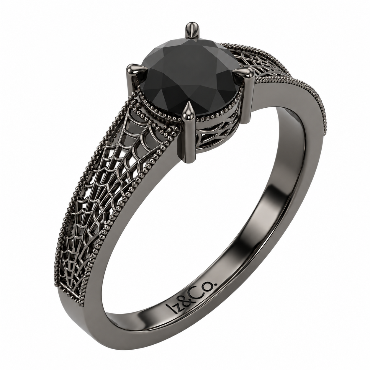 Gunmetal Filigree Ring Elegance.png