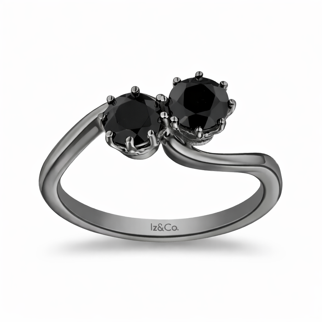 Gunmetal bypass ring with black diamonds.png (Copy) (Copy)