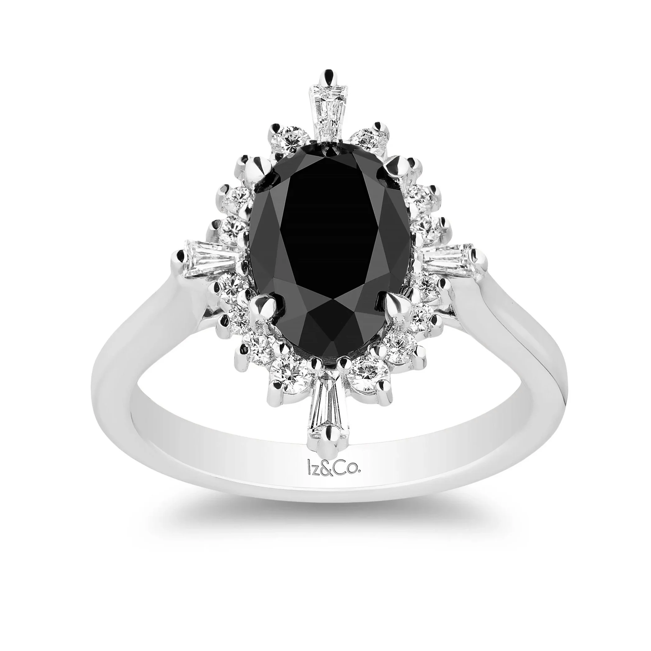 Amelia Black & White Diamond Ring