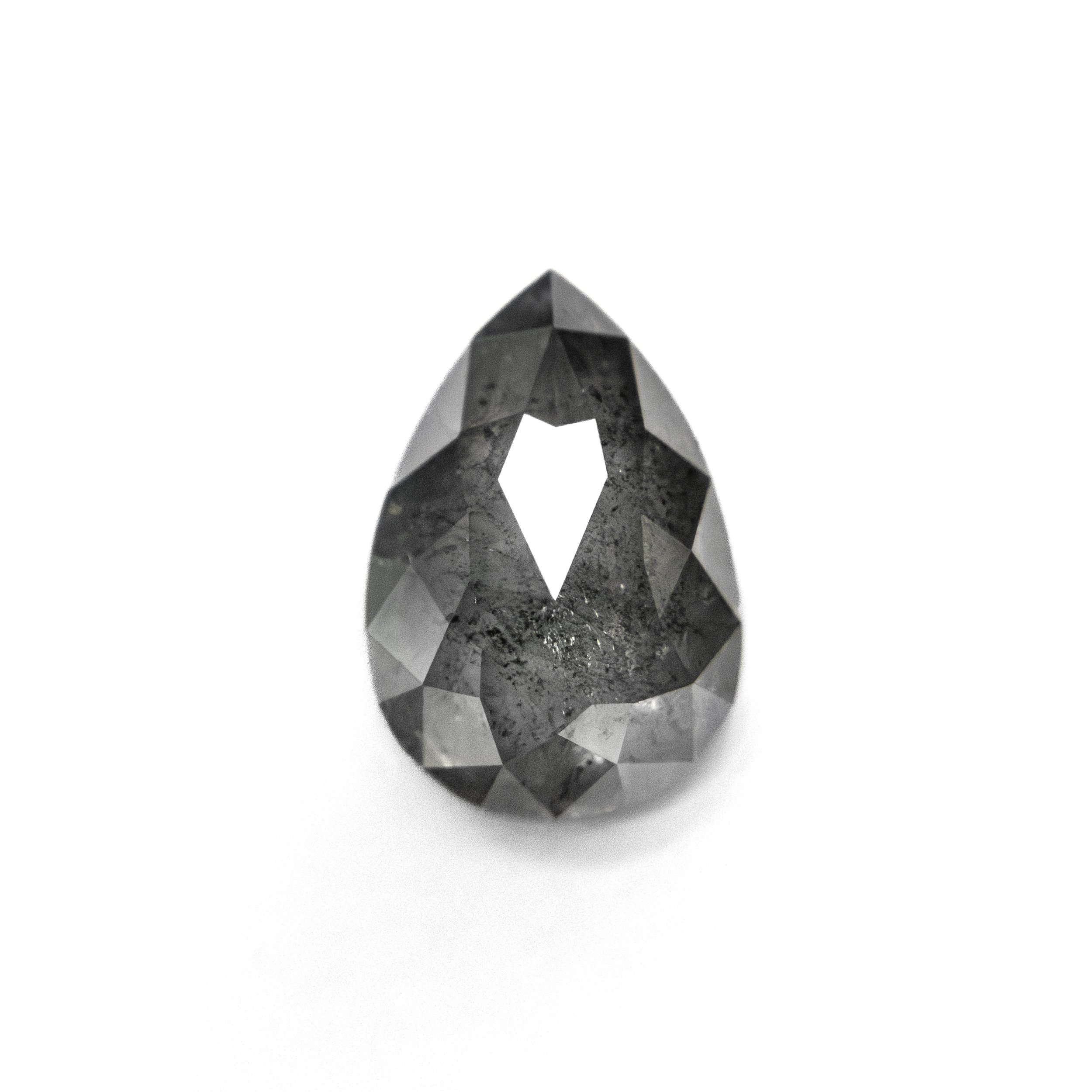 1.47 Carat Salt and Pepper Rose Cut Diamond