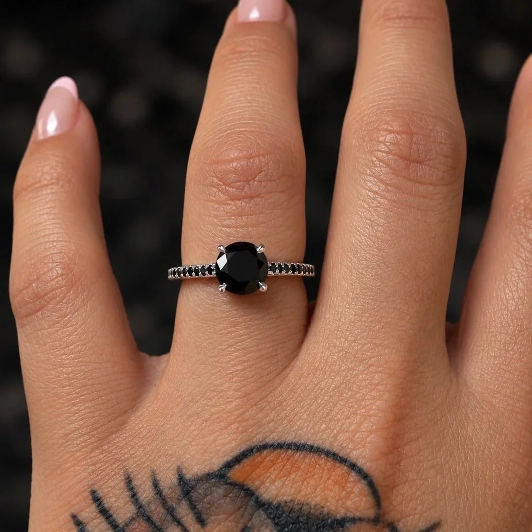 Black+Gemstone+Ring+and+Glossy+Nails.jpg