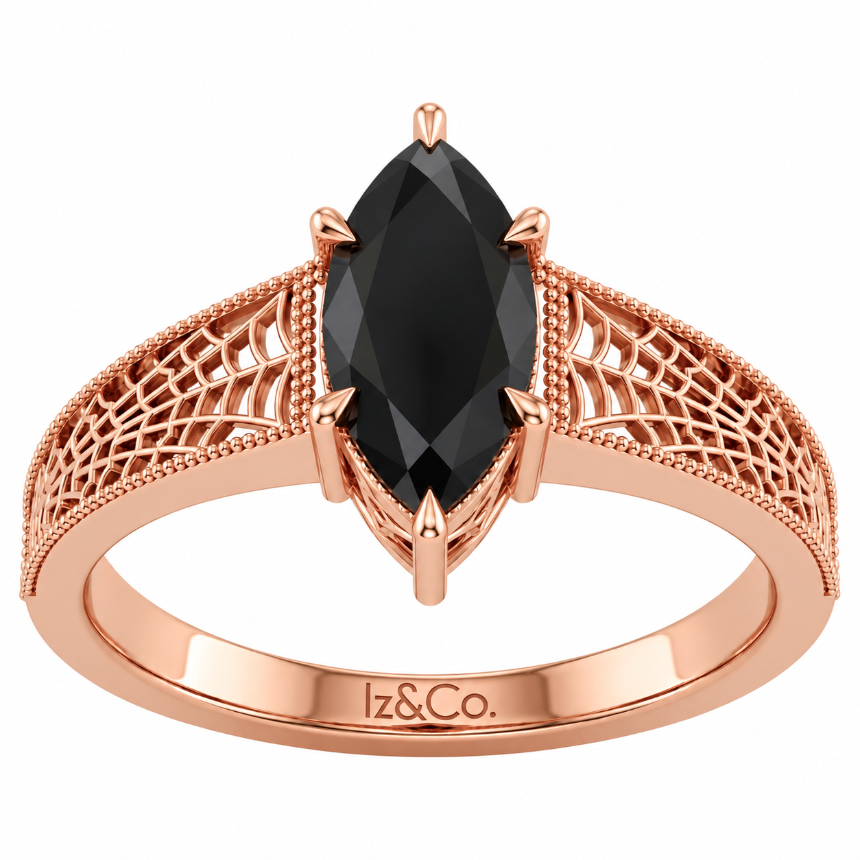 Rose Gold Gothic Web Ring.png